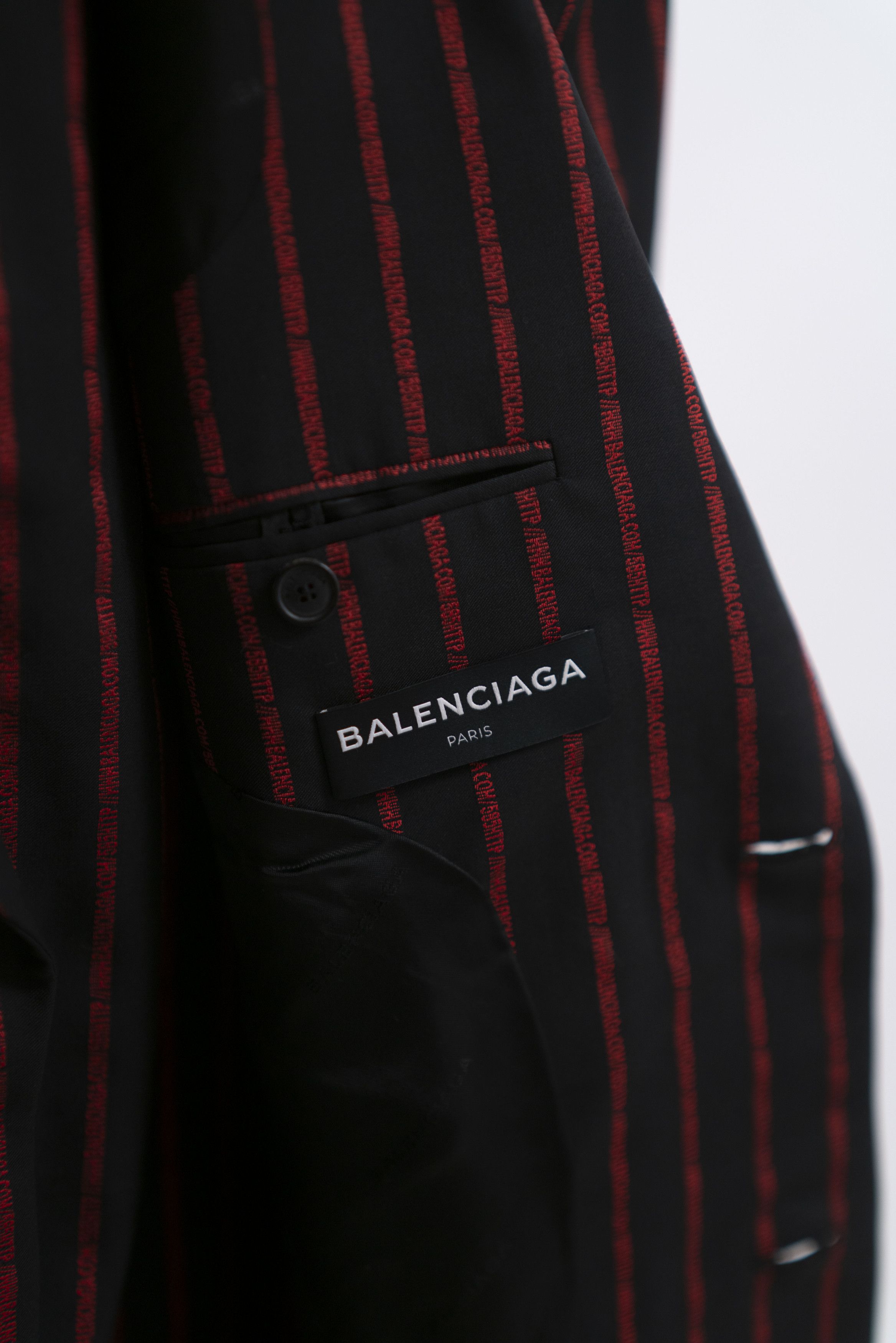 Balenciaga RARE Balenciaga FW17 "URL" Runway Suit Size 44R - 4 Thumbnail