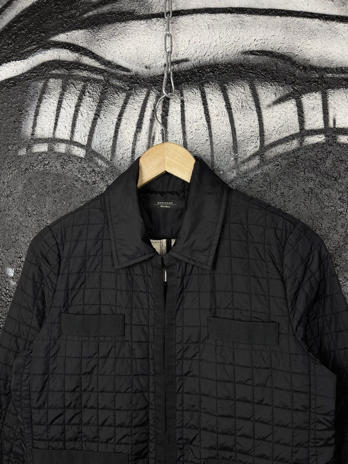 Weekend Max Mara Weekend x Max Mara Black Quilted Jacket Women’s Size 6 Size S / US 4 / IT 40 - 3 Thumbnail