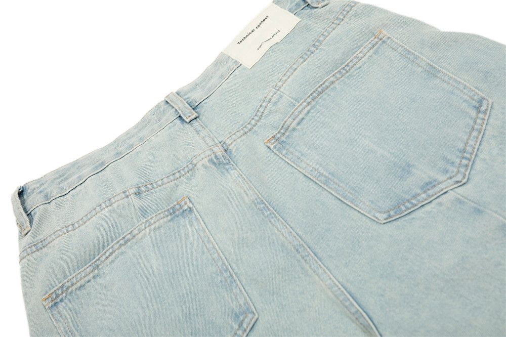 Japanese Brand × Jean Heavy washed men's punk trend distressed scimitar jeans Size US 32 / EU 48 - 5 Thumbnail