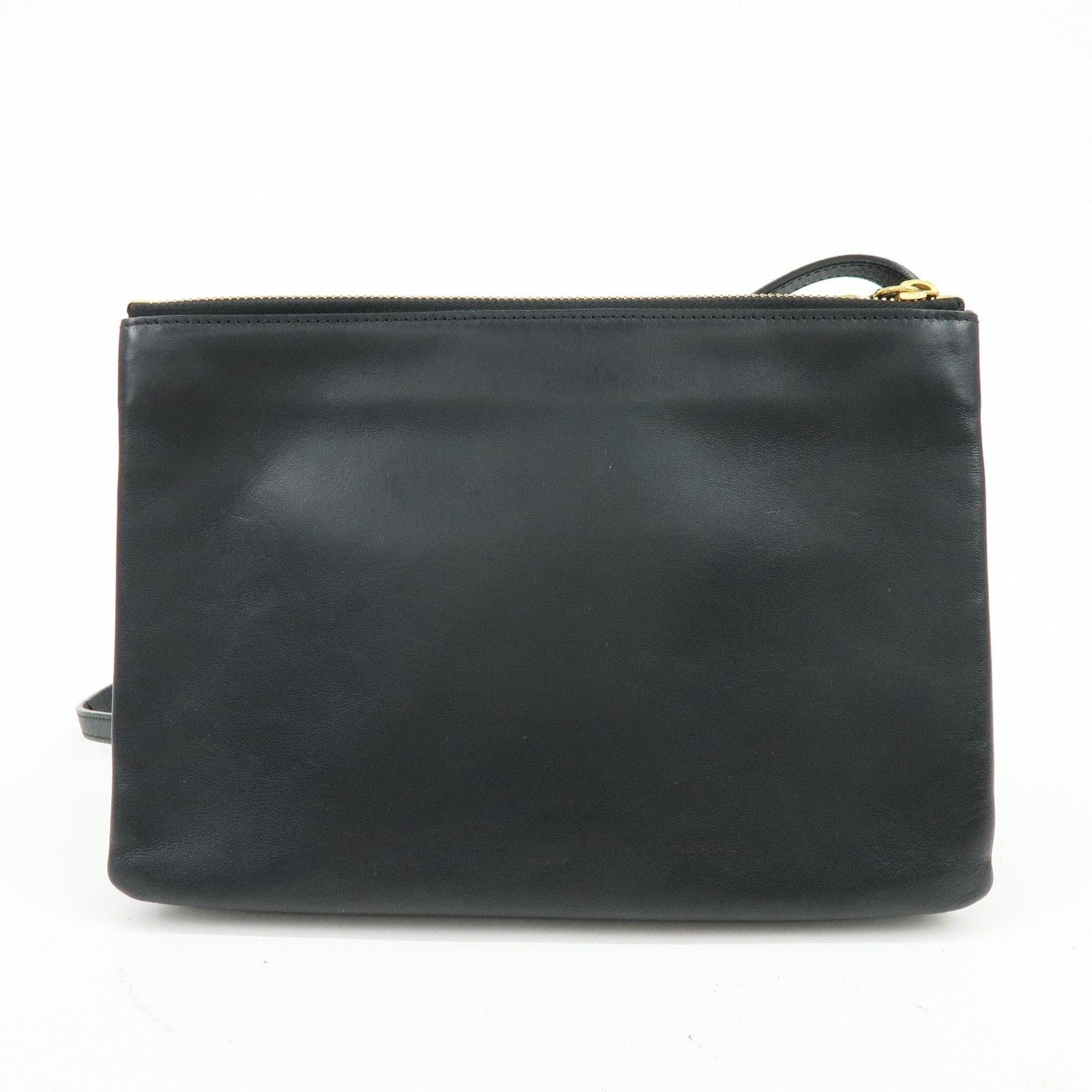 Celine Celine Trio Crossbody Bag Lambskin Black Size ONE SIZE - 2 Thumbnail