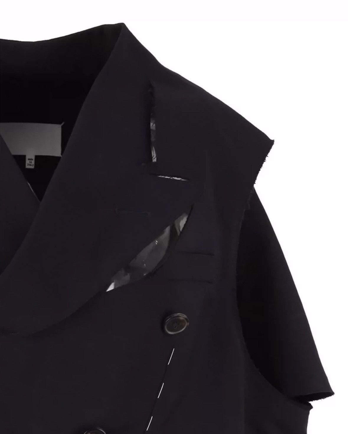 Maison Margiela MAISON MARGIELA SS19 Show Destruction Wool Cloak Coat Size US S / EU 44-46 / 1 - 3 Thumbnail