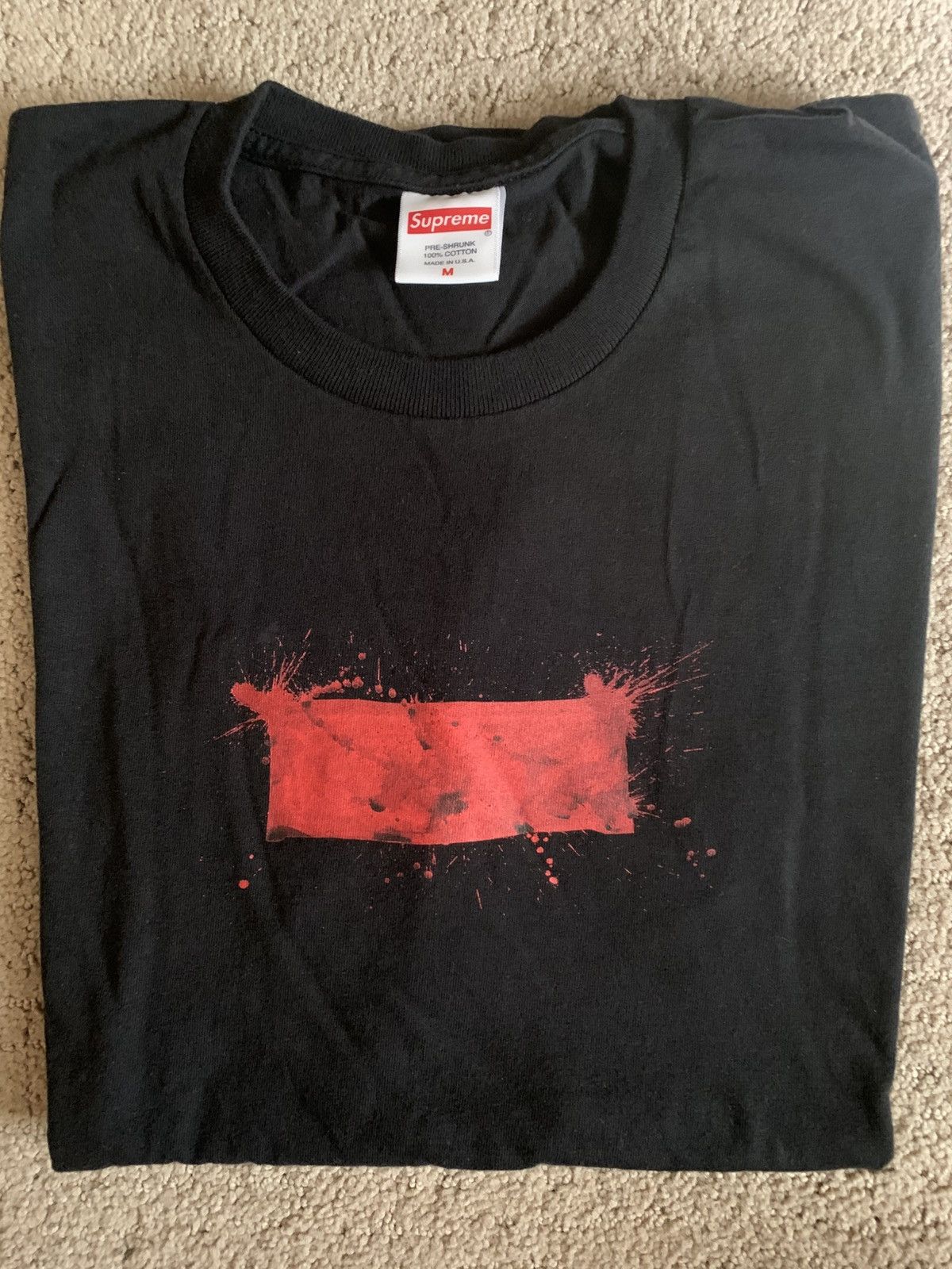 トップス Supreme Ralph Steadman Box Logo Tee L Supreme x Ralph Steadman Box Logo Crew Neck T-shirt | Black
