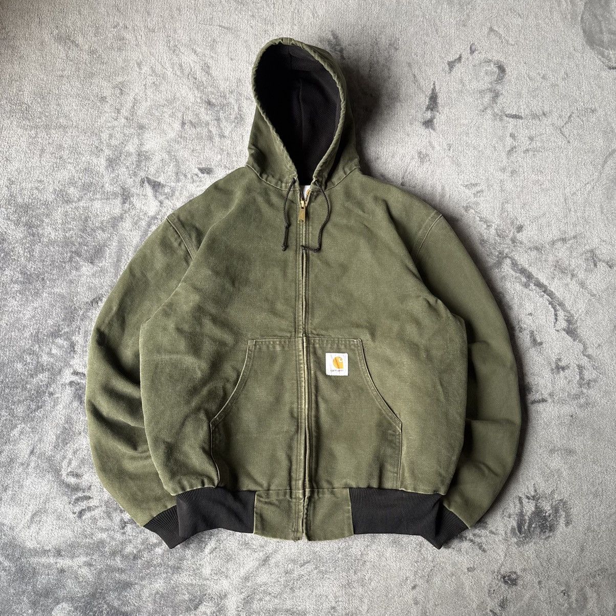 Carhartt GREEN OLIVE BIG LOGO CARHARTT ACTIVE JACKET Size US L / EU 52-54 / 3 - 1 Thumbnail