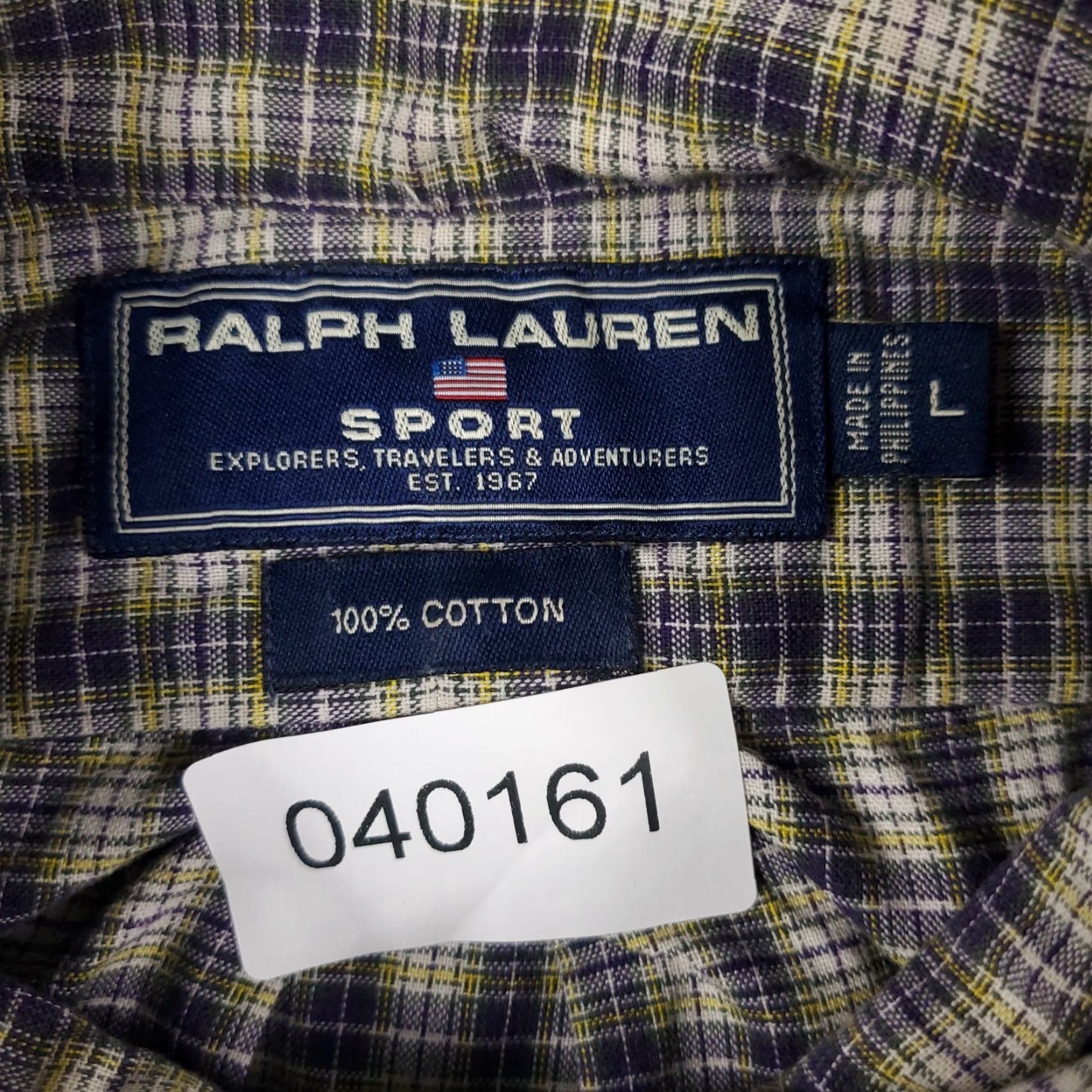 Ralph Lauren Ralph Lauren Shirt Mens Large Multicolor Plaid Polo Button-Up Short Sleeve Casual Classic 90s Preppy Mens Size US L / EU 52-54 / 3 - 8 Thumbnail