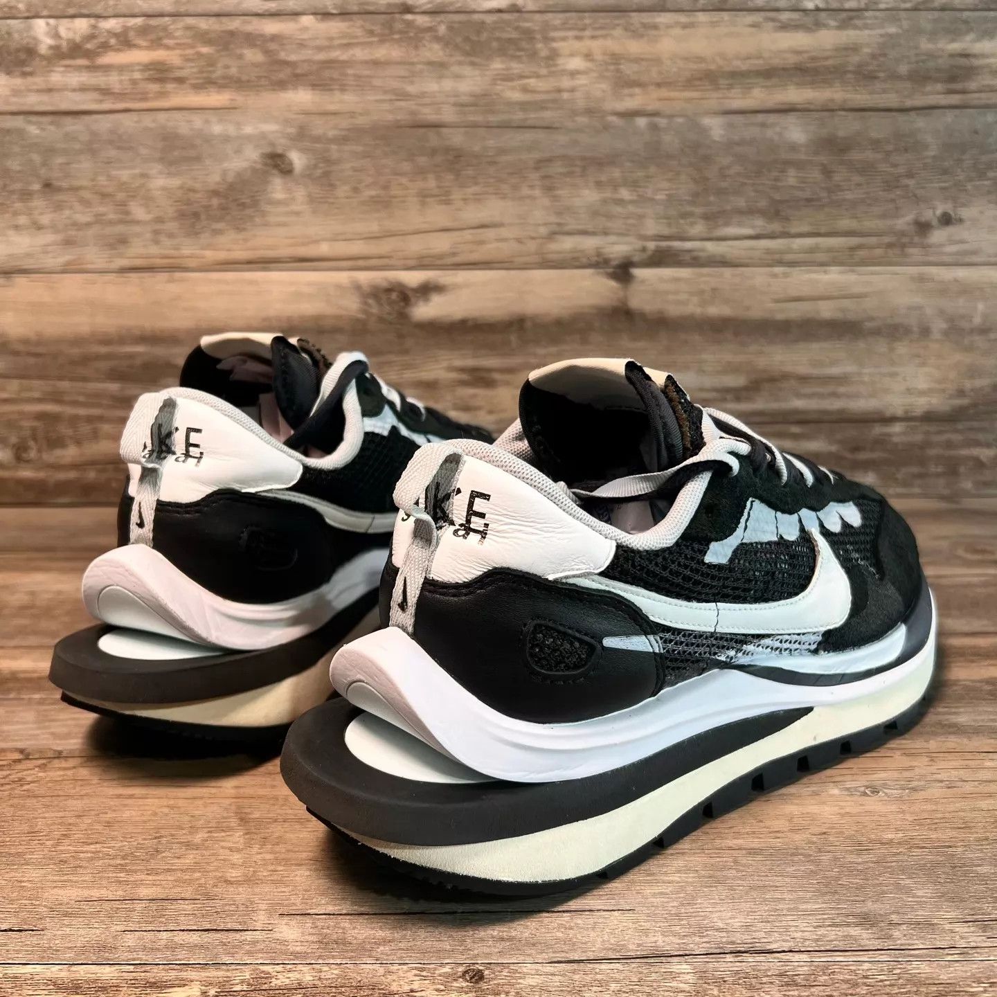 Nike Nike x sacai Vaporwaffle 2.0 Black/White 43 97New OG Size US 10 / EU 43 - 3 Thumbnail
