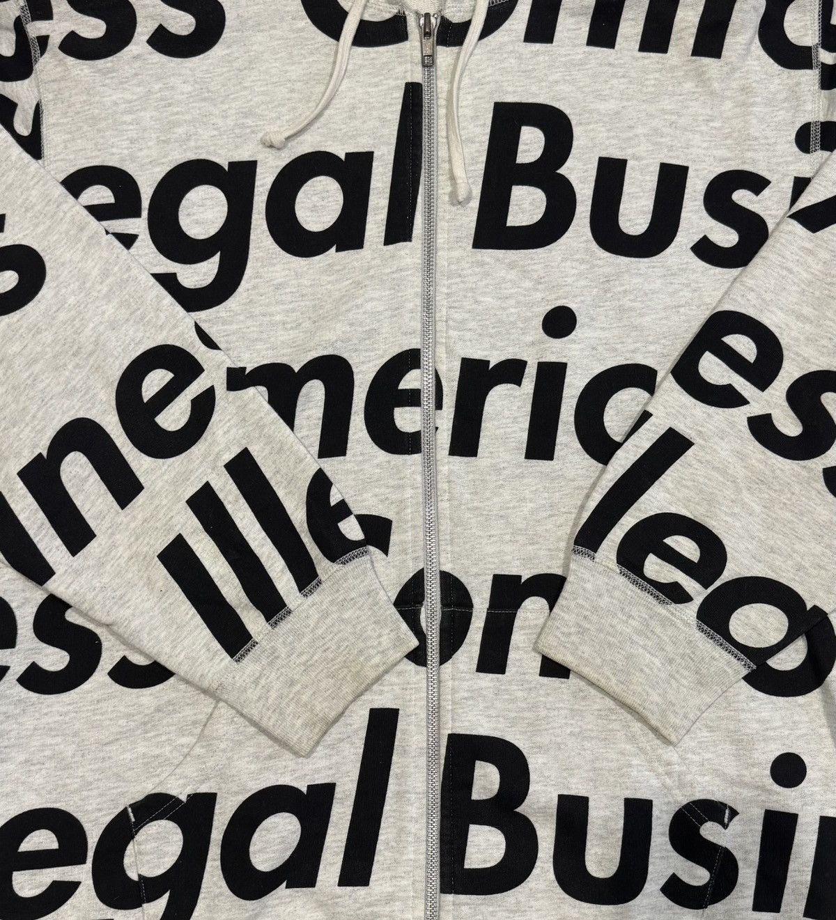 Supreme Supreme Illegal Business Controls America Zip Up Sweatshirt Size US L / EU 52-54 / 3 - 2 Thumbnail
