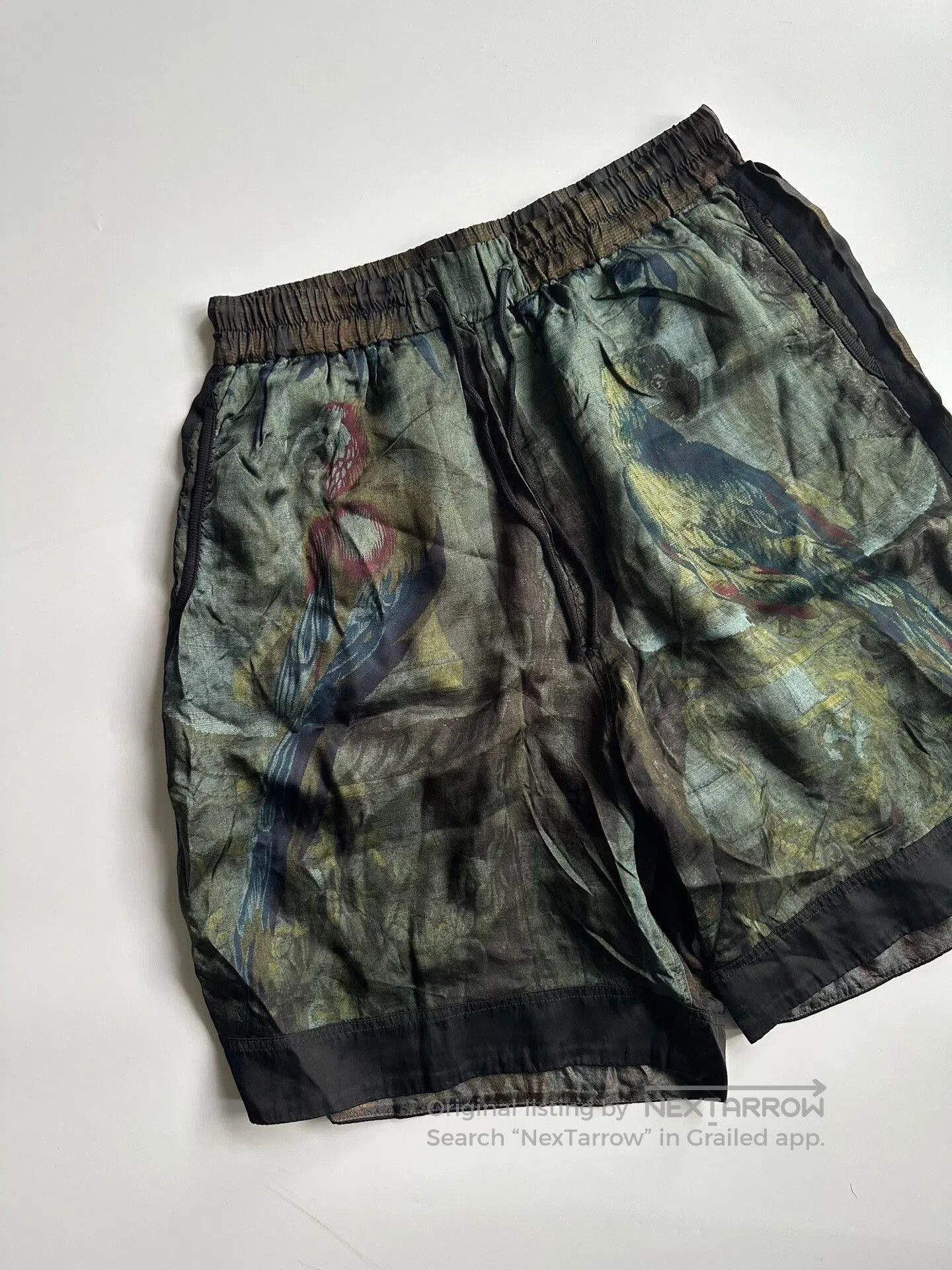 Dries Van Noten Dries Van Noten Floral Bird Print Shorts. Size US 28 / EU 44 - 2 Thumbnail
