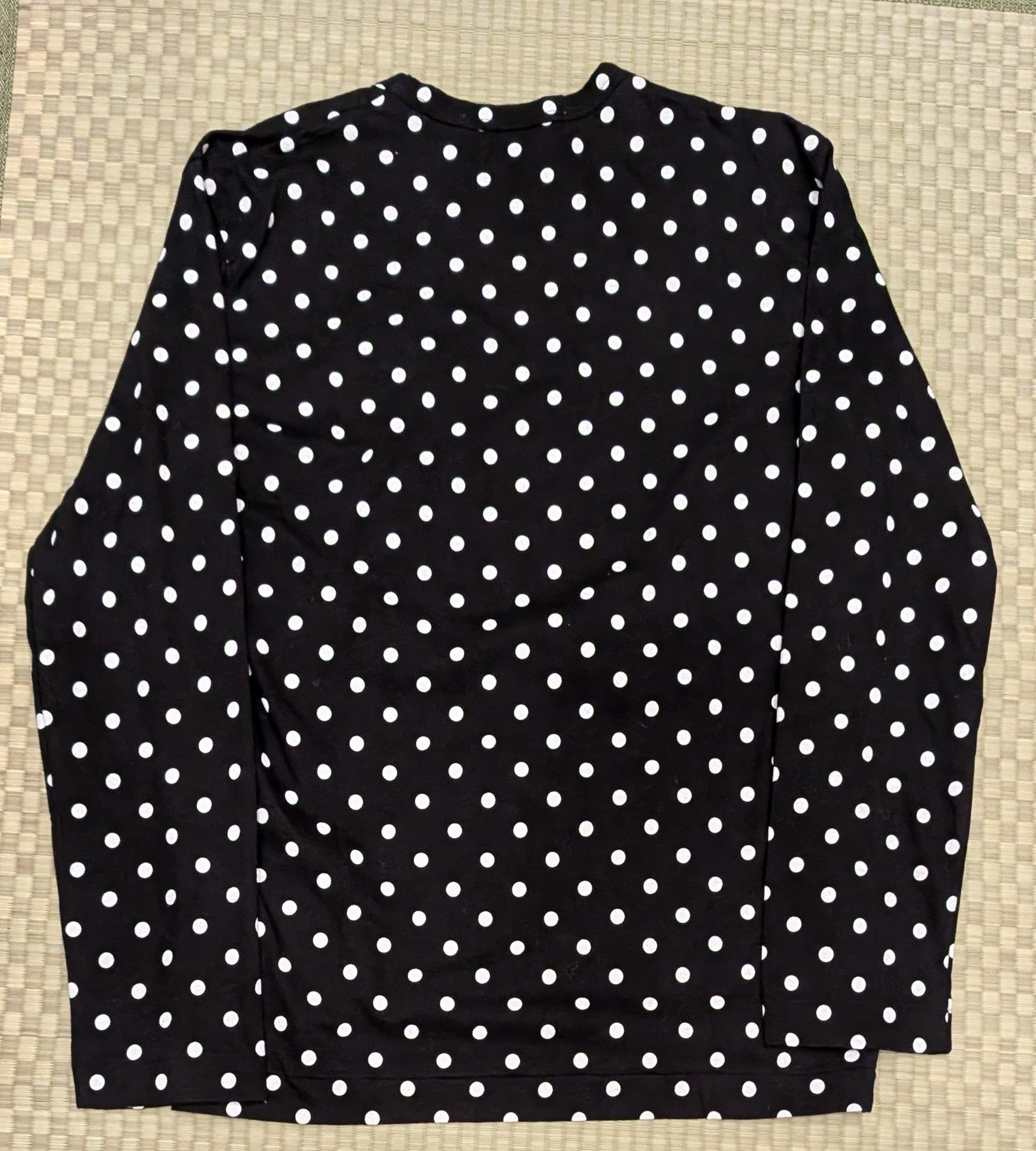 Comme des Garcons PLAY Comme Des Garcons PLAY Polka Dot Long Sleeve Jersey Shirt Size L / US 10 / IT 46 - 2 Thumbnail