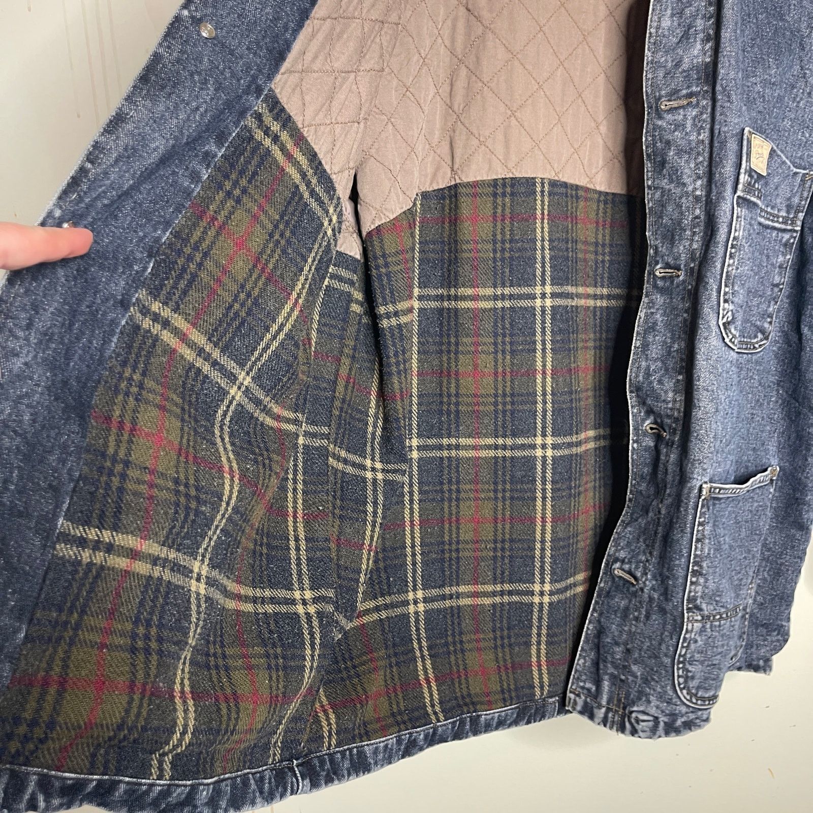 Gap Vintage Gap Denim Premier Standard Faded Blue BarnJacket Size US M / EU 48-50 / 2 - 6 Thumbnail