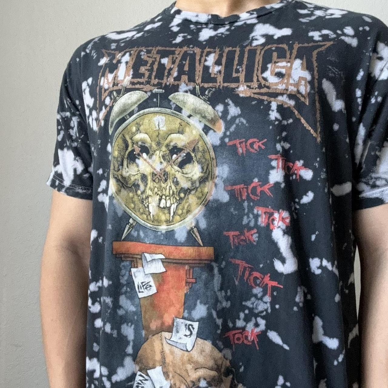Band Tees × Metallica Metallica "Death is Pain" 2000s Band Graphic Black Tee Shirt Size US L / EU 52-54 / 3 - 5 Thumbnail