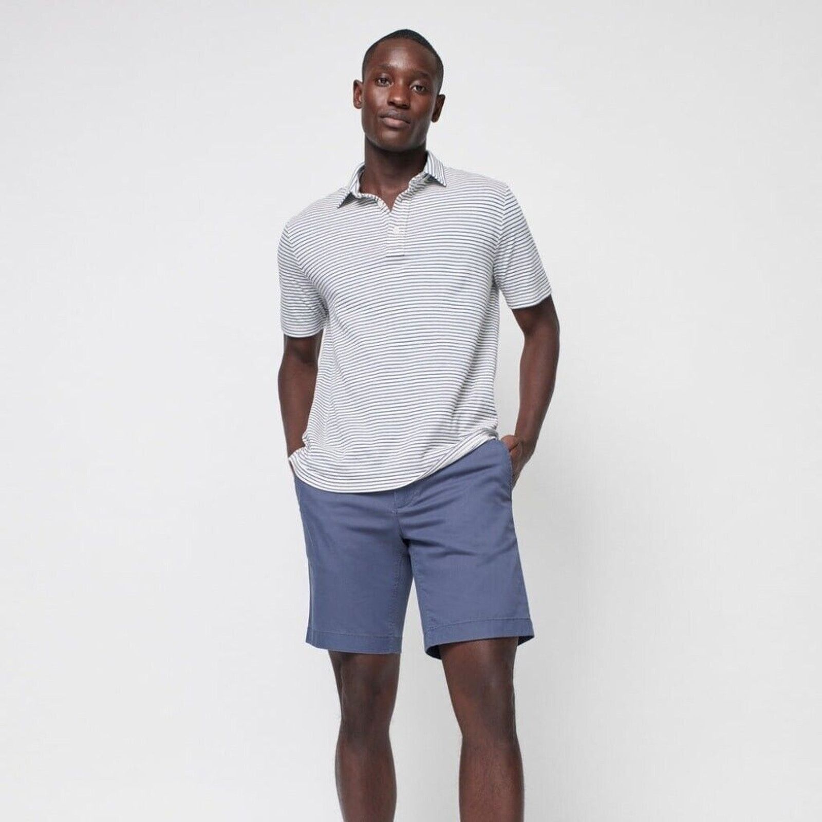 Faherty Faherty Cloud Cotton Short Sleeve Collared polo Striped Size US XL / EU 56 / 4 - 1 Thumbnail