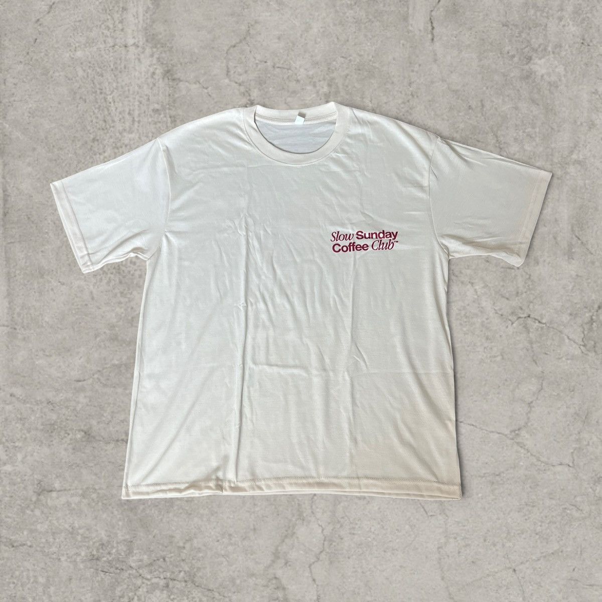 Japanese Brand Vintage style tshirt in cream, Sunday Coffee Club. Size L Size US M / EU 48-50 / 2 - 2 Thumbnail