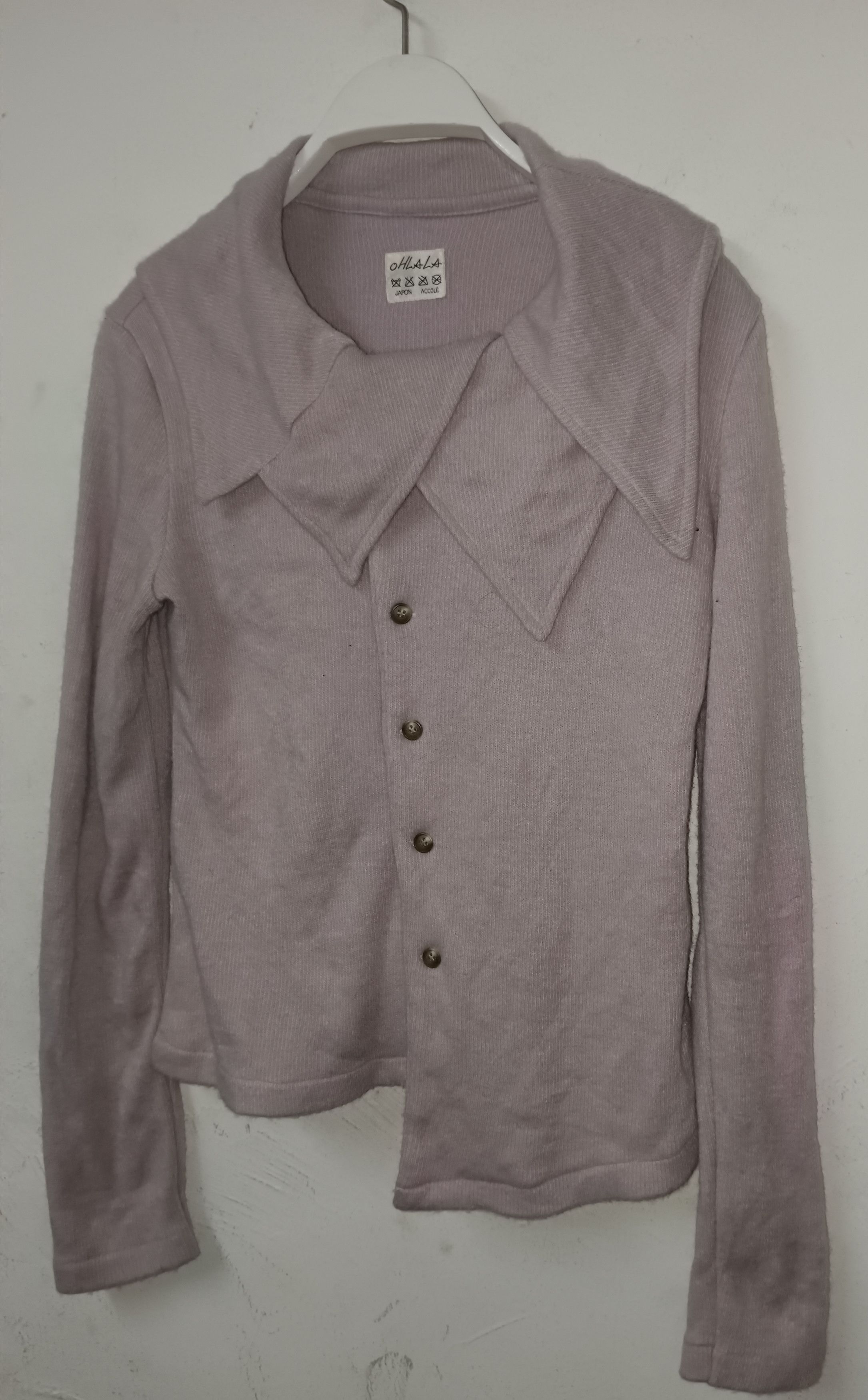 Vintage Japanese Y2K Goctic Punk Ohlala Japon Accole Collar Sweater Size US M / EU 48-50 / 2 - 2 Thumbnail