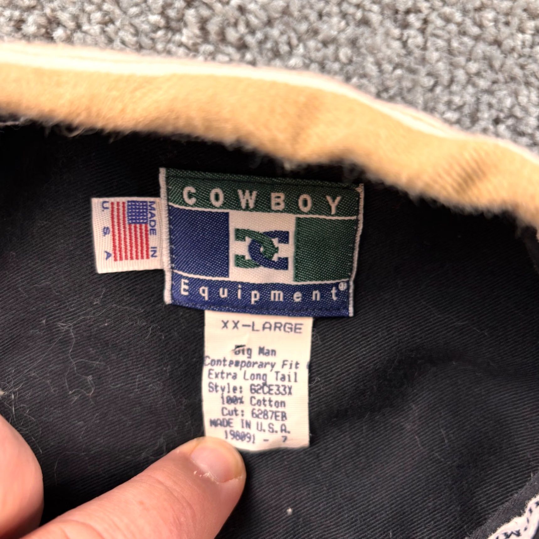 Vintage VINTAGE DC Cowboy Equipment Shirt Men’s 2XL Beige Long Tail Western Made USA Size US XXL / EU 58 / 5 - 4 Thumbnail