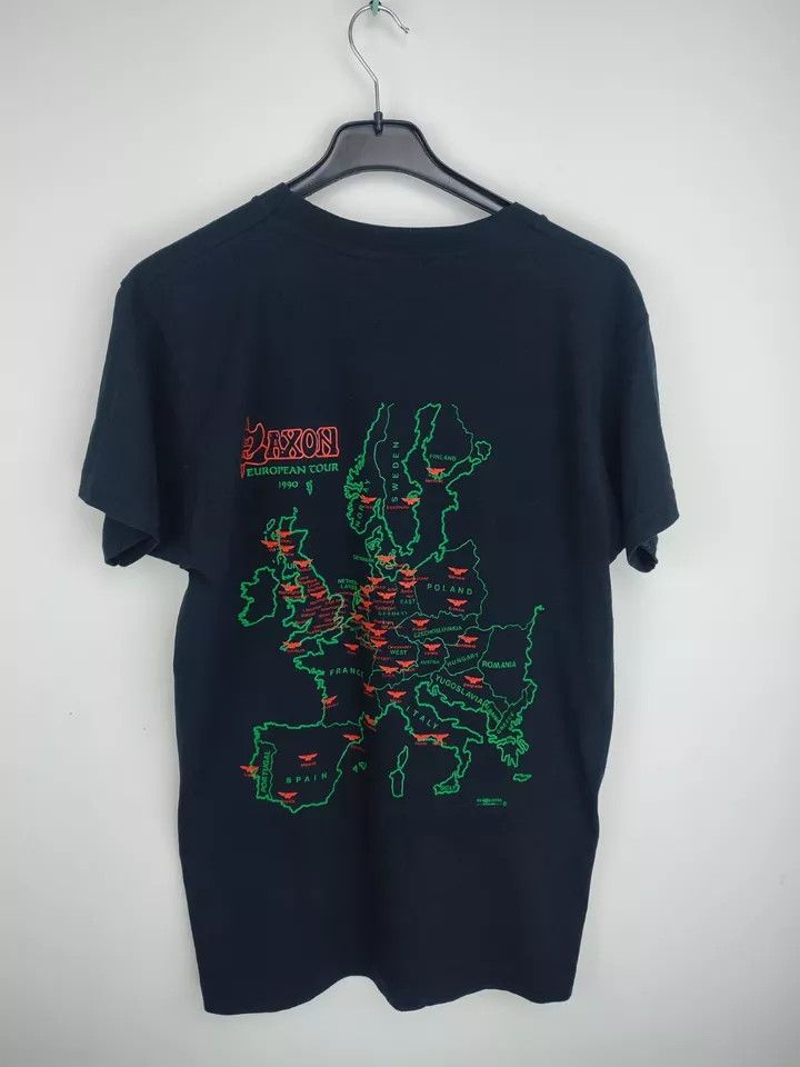 Vintage Vintage 1990 Saxon European concert tour Rock 'n' Roll Size US XL / EU 56 / 4 - 7 Thumbnail