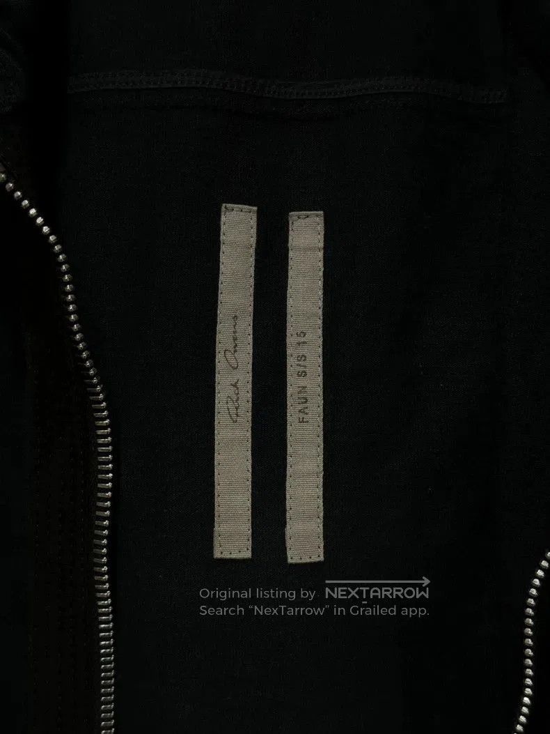 Rick Owens Rick Owens patchwork leather hooded zip sweatshirt jacket . Size US S / EU 44-46 / 1 - 8 Thumbnail