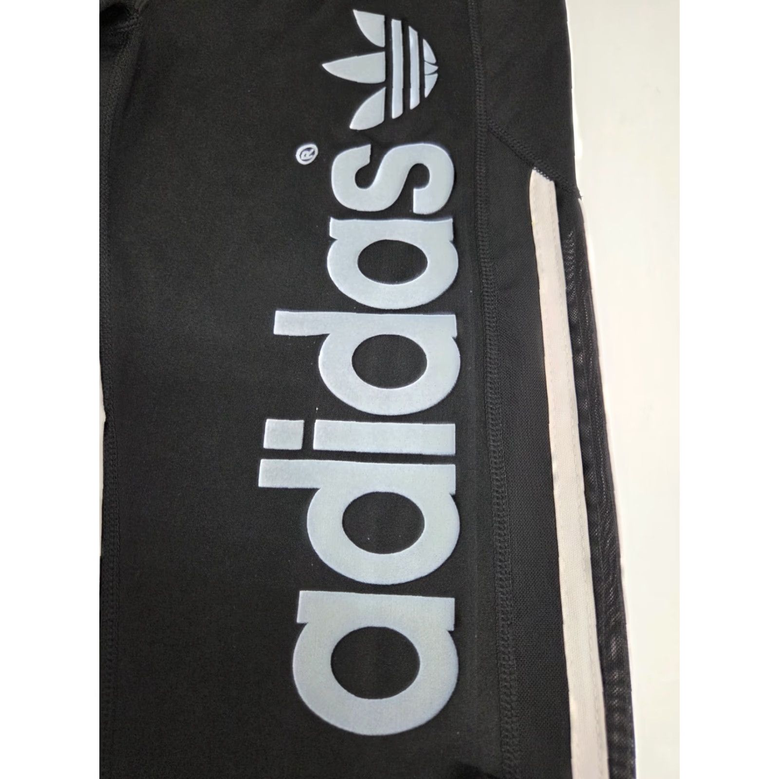 Adidas ADIDAS Leggings Womens 4 Way Stretch Striped Black S Slim Tapered Side Stripe Pull On Size 28" / US 6 / IT 42 - 4 Thumbnail
