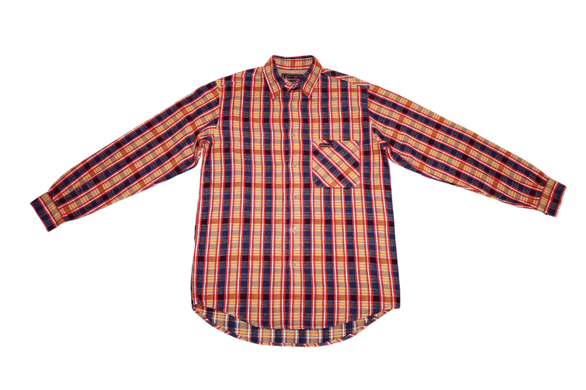 Marlboro Y2k Marlboro Classics Plaid Check Rugged Flannel Shirt Size US S / EU 44-46 / 1 - 4 Thumbnail