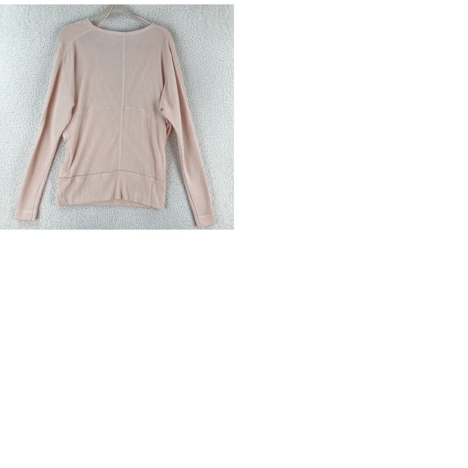 Free People Free People Shirt Womens XS Pink Cozy With You Surplice Pullover Ribbed Long Sleeve V-Neck Casual Pullover Size XS / US 0-2 / IT 36-38 - 9 Thumbnail