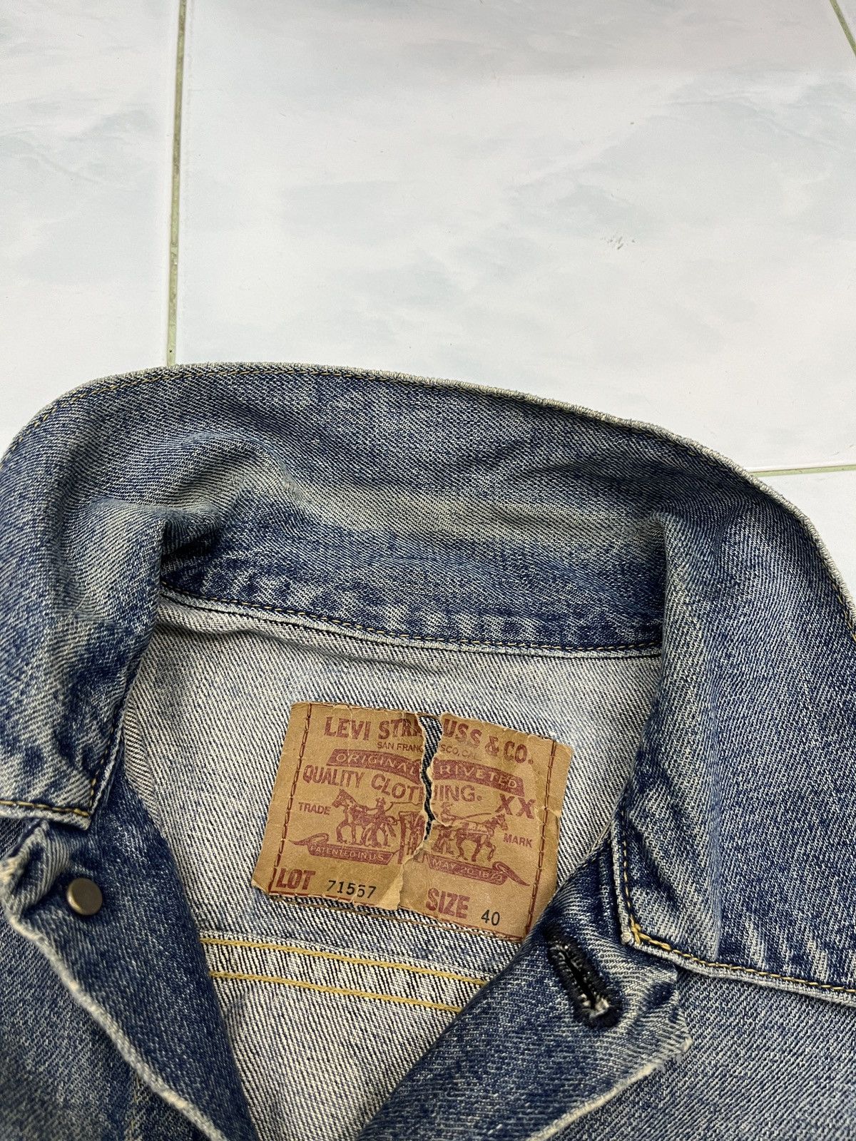 Levi's 🔥🔥🔥STEALS VTG LEVIS BIG E TRUCKER JACKET Size US S / EU 44-46 / 1 - 17 Thumbnail
