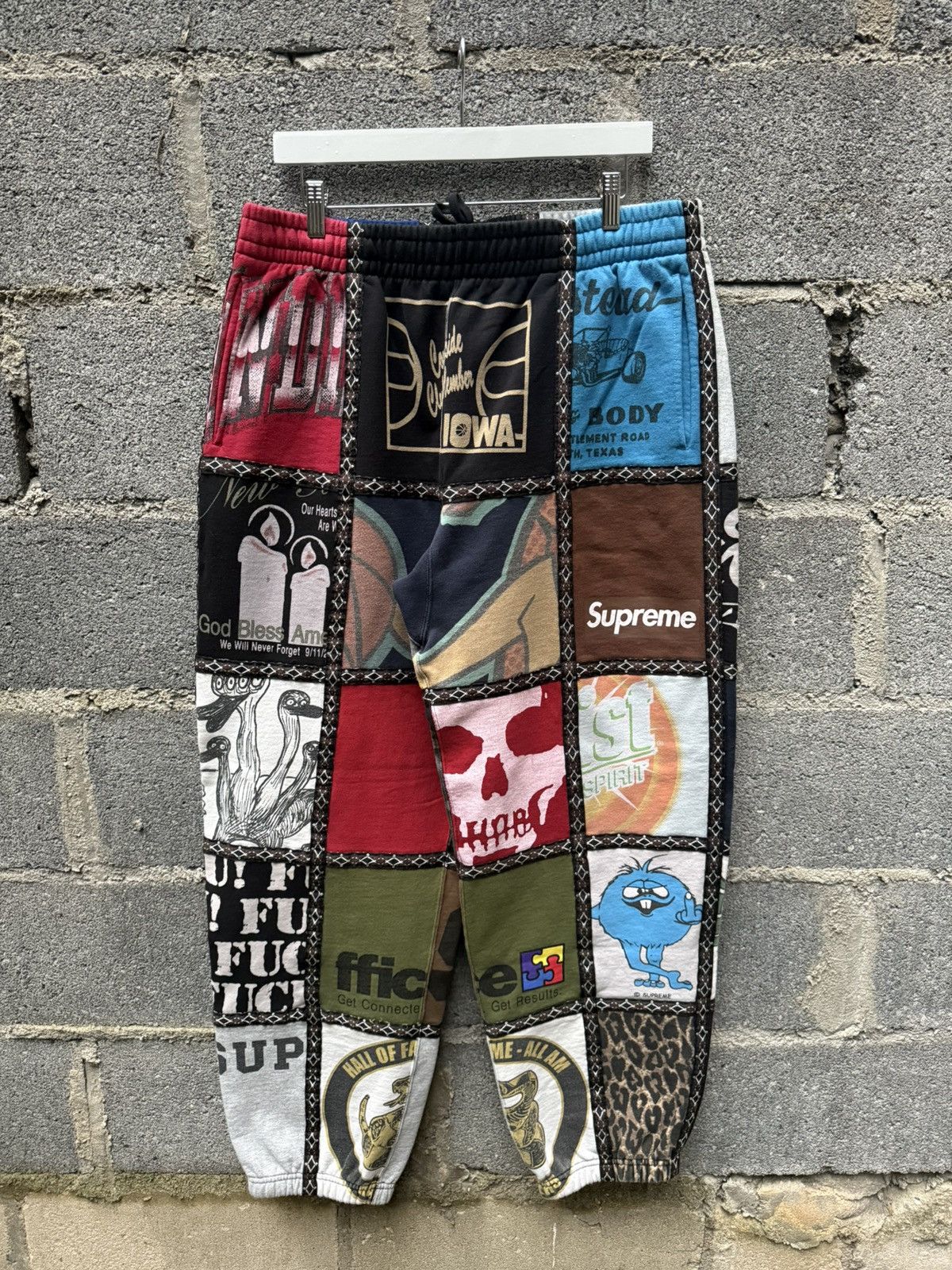 Supreme Number (N)ine Patchwork Sweatpants