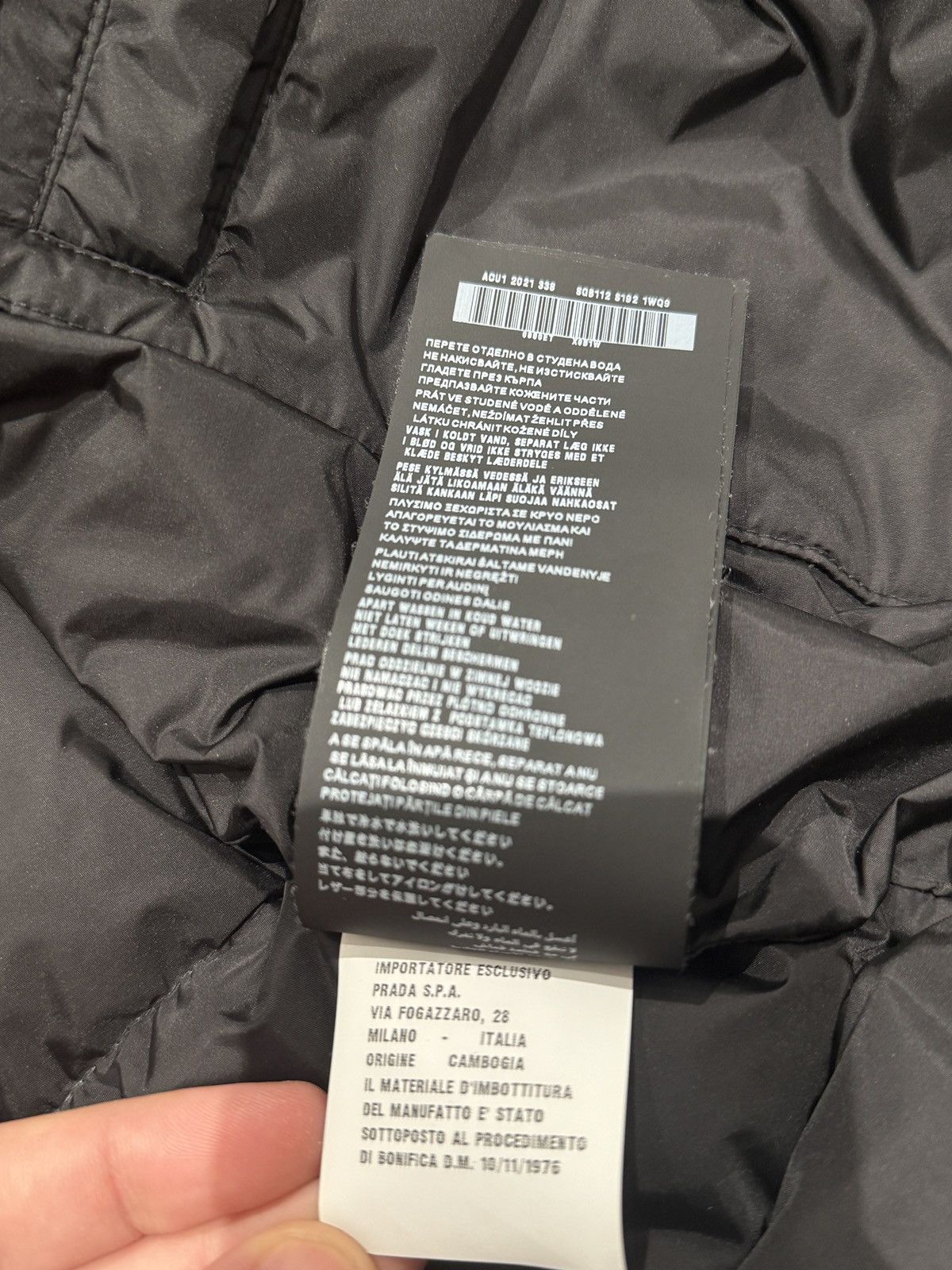 Prada PRADA DOWN JACKET / PUFFER MENS Size US M / EU 48-50 / 2 - 16 Thumbnail