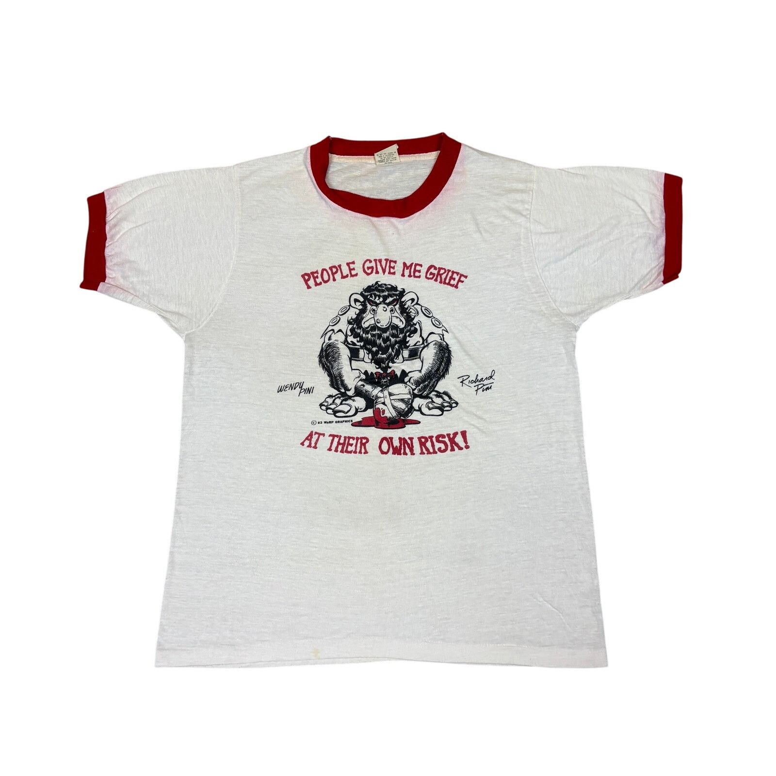 Vintage Vintage 80s Picknose Elfquest Troll Ringer Shirt Men's M Size US M / EU 48-50 / 2 - 1 Thumbnail