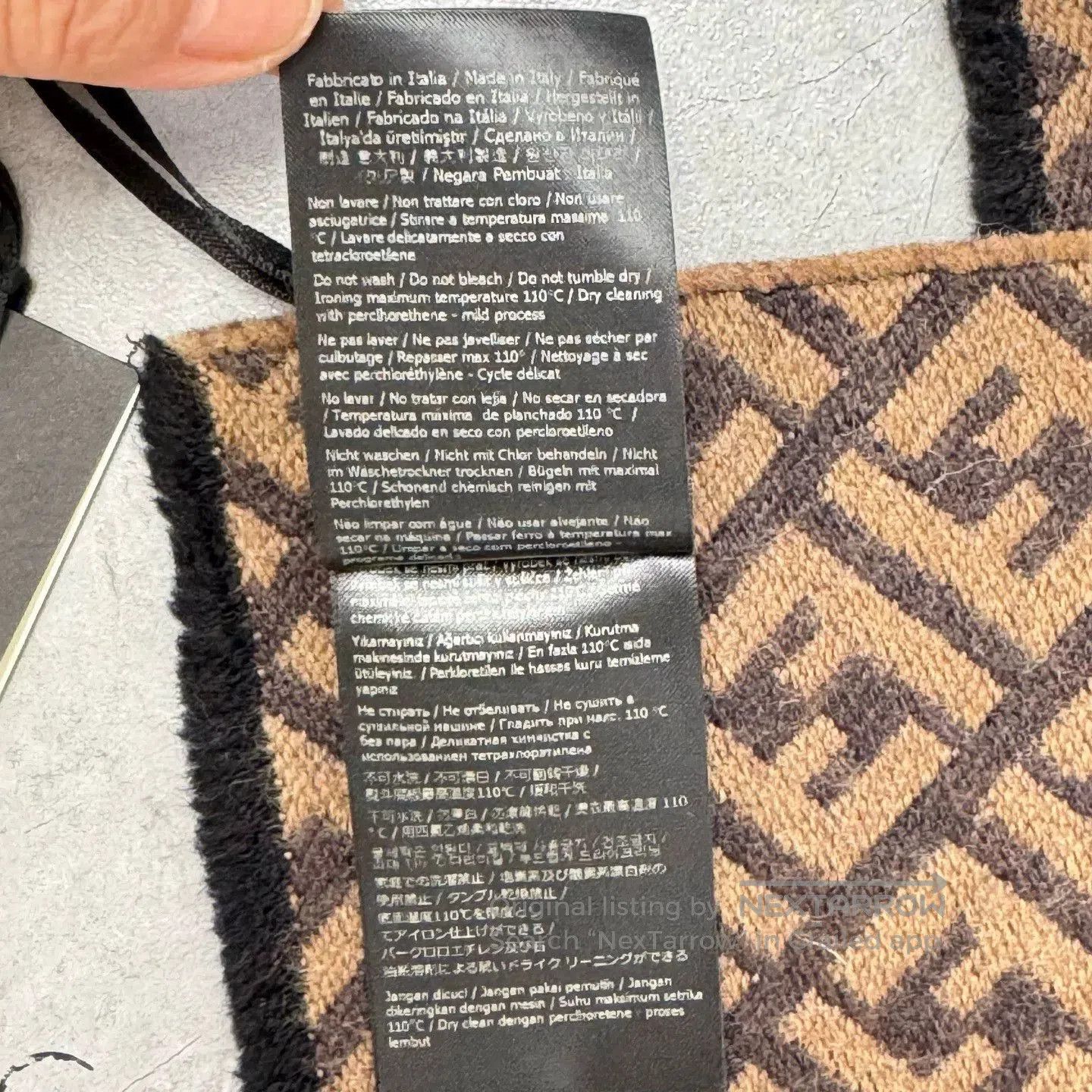 Fendi fendi logo patterned scarf. Size ONE SIZE - 5 Thumbnail