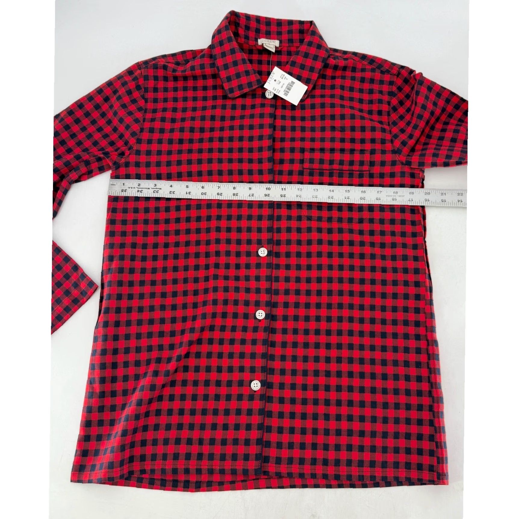 J.Crew NWT J.Crew Red & Blue Plaid Long Sleeve Button-Up Shirt Sz S Mens Size US S / EU 44-46 / 1 - 7 Thumbnail