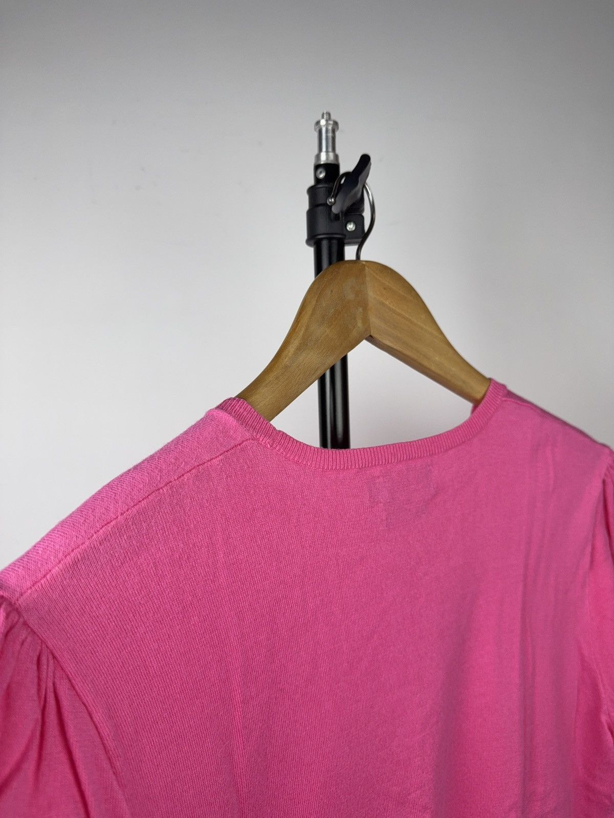 Polo Ralph Lauren Luxury 00s Polo Ralph Lauren Pink Knit Short Sleeve Tee Size L / US 10 / IT 46 - 10 Thumbnail