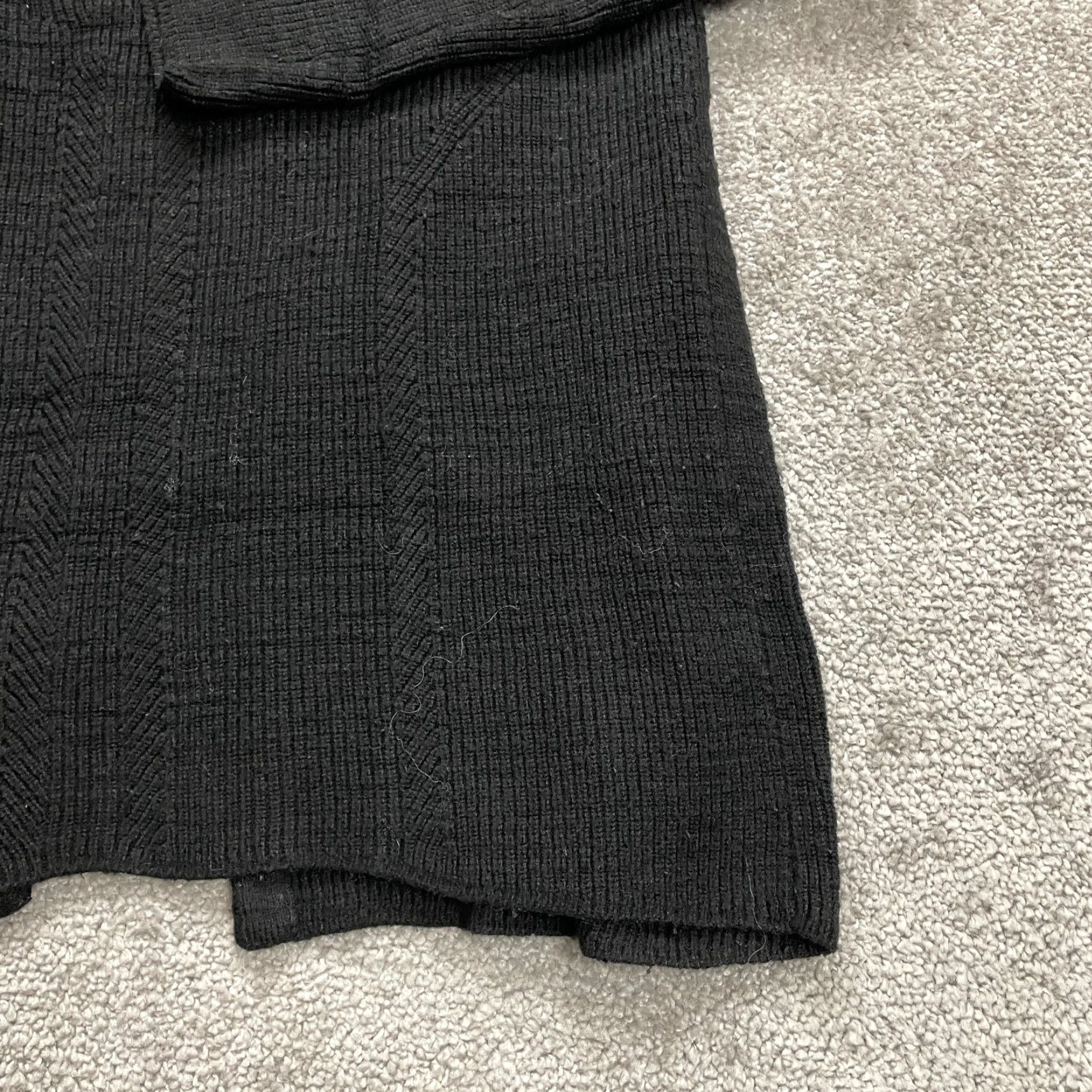 Banana Republic VINTAGE? Wait, Banana Republic Open Cardigan Sweater Womens Small Petite Black Knit Casual Work Size S / US 4 / IT 40 - 3 Thumbnail