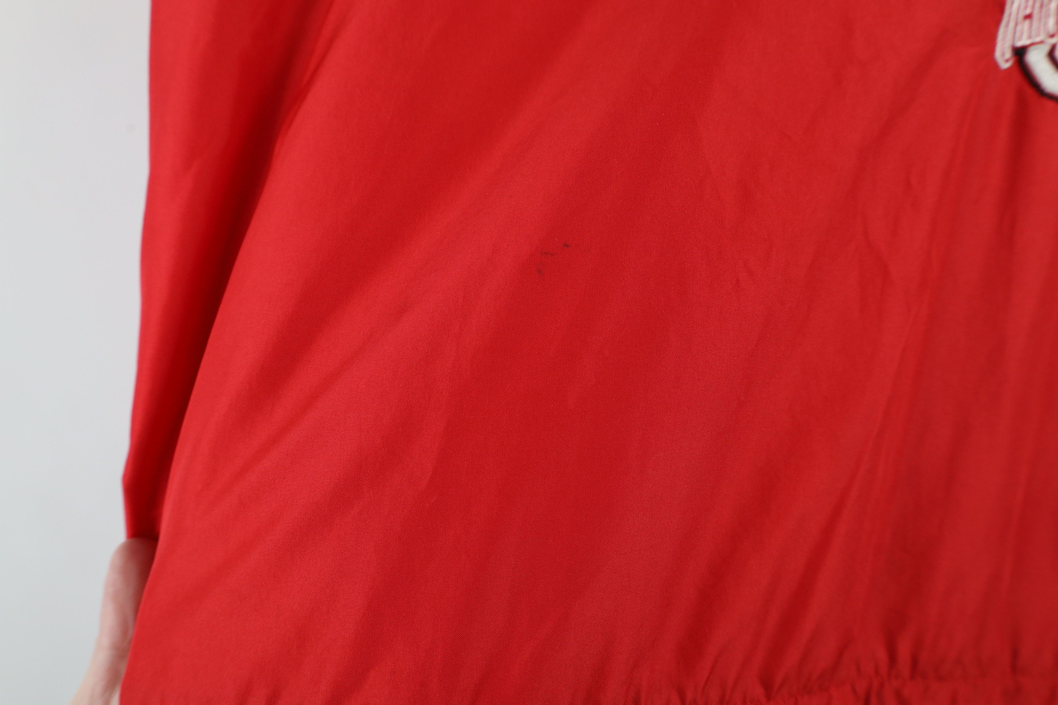 Nike × Vintage Vintage 90s Nike Swoosh Ohio State University Jacket Red Size US XL / EU 56 / 4 - 6 Thumbnail