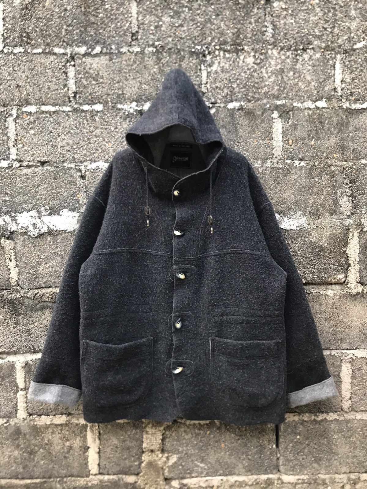 BARNS OUTFITTERS × Gloverall 🌟Gloverall Wool Hoodies Barn Coat Jacket Size US M / EU 48-50 / 2 - 1 Thumbnail