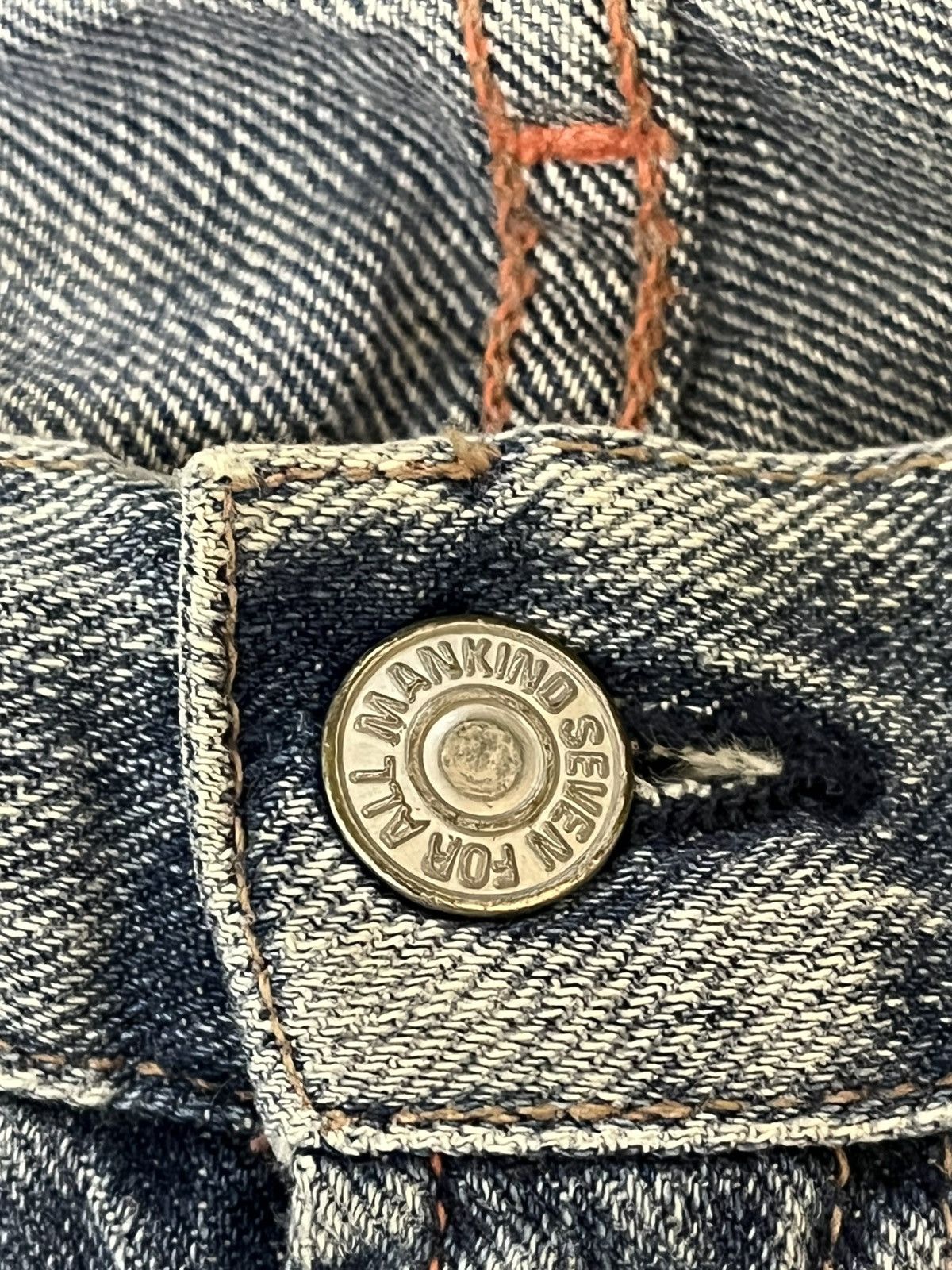 7 For All Mankind Vintage 7 For All Mankind Flare Faded Denim Size US 32 / EU 48 - 8 Thumbnail