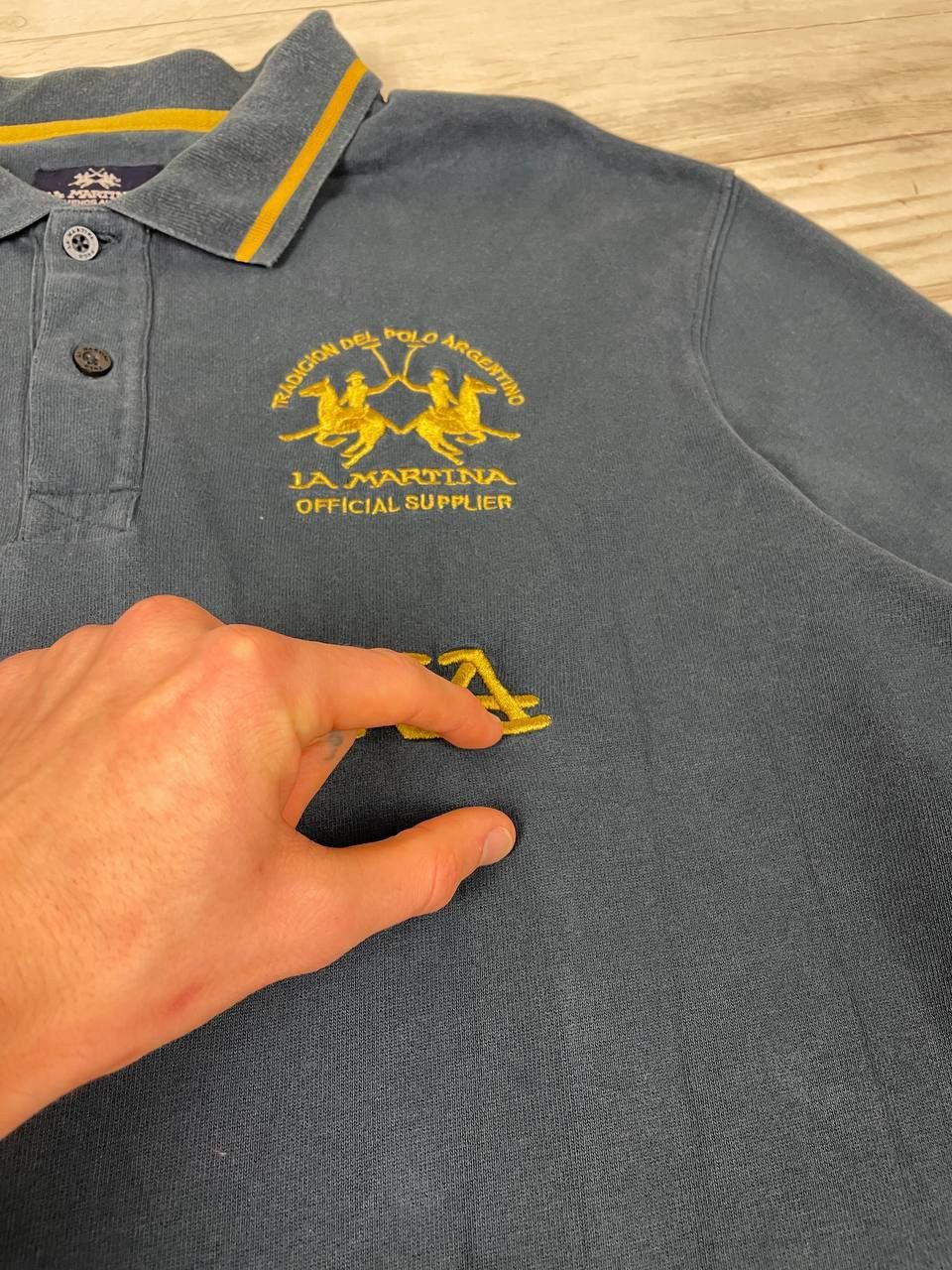 La Martina Vintage La Martina Polo Long Sleeve Shirt Big Logo Size US XL / EU 56 / 4 - 8 Thumbnail