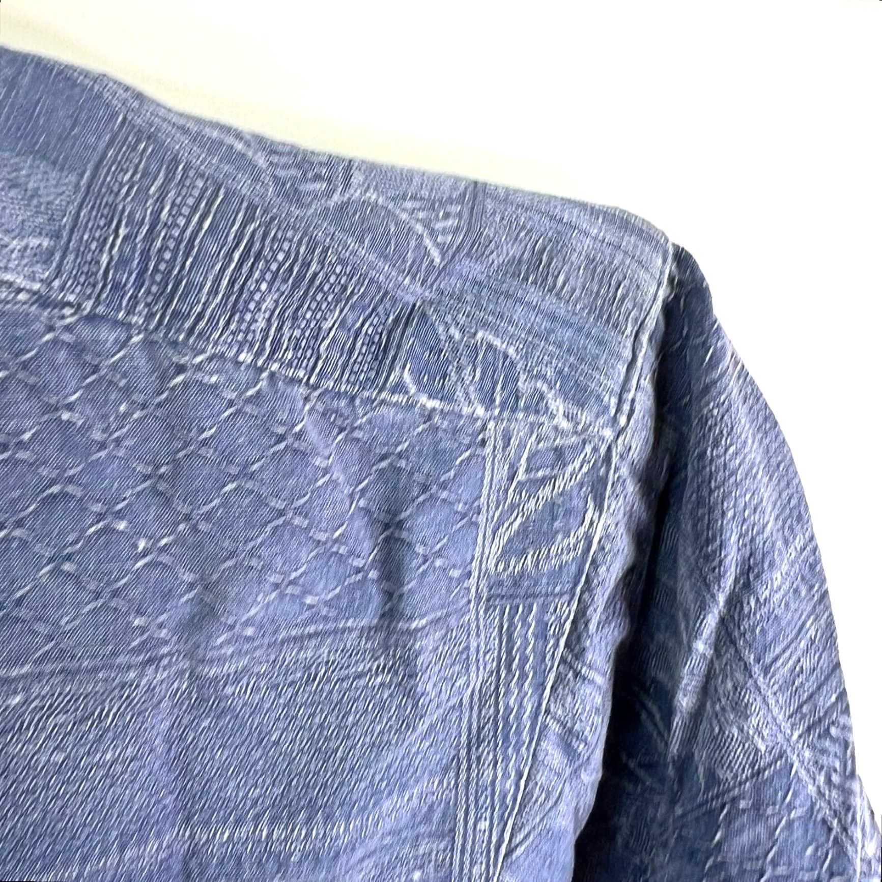 Vintage VINTAGE Jamaica Jaxx Silk Button-Up Shirt Floral Shirt Men's XL Blue (Note: Vintage tag included?) Size US XL / EU 56 / 4 - 2 Thumbnail