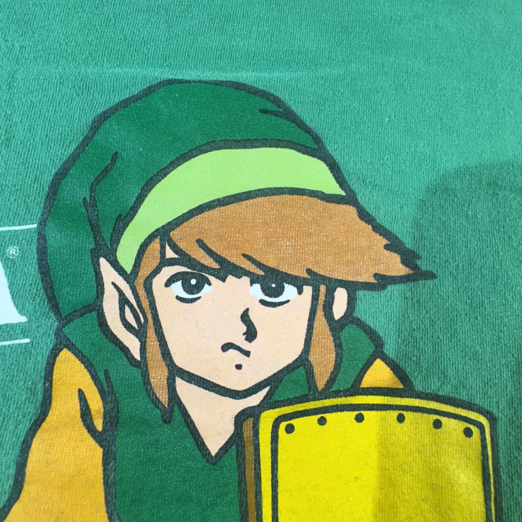 Fruit Of The Loom VINTAGE Legend of Zelda Shirt Mens XL Green Nintendo Link Graphic Tee T-Shirt Video Game Size US XL / EU 56 / 4 - 3 Thumbnail