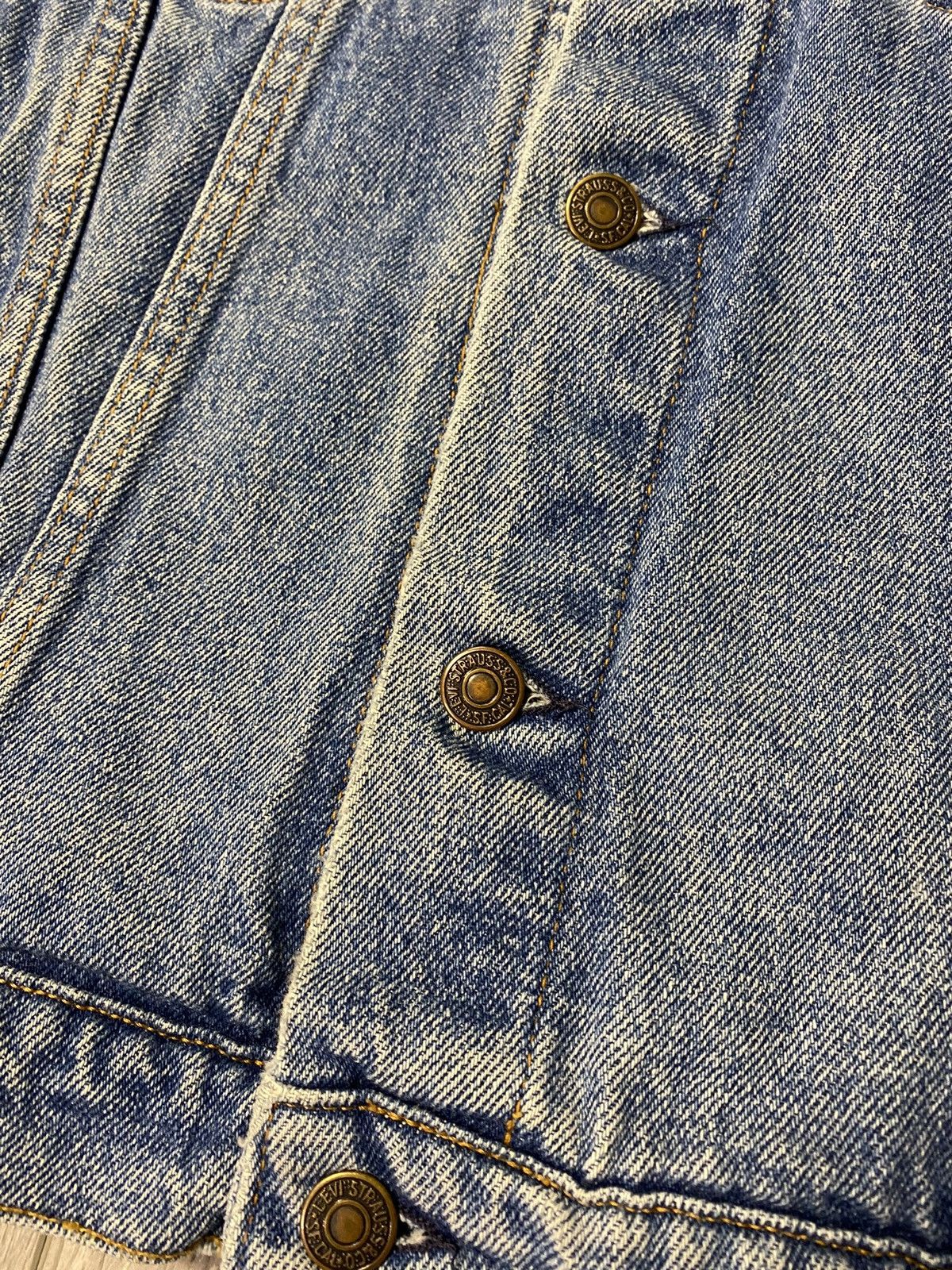 Levi's × Vintage Vintage Custom 90s Levis & Harley Davidson Denim Logo Vest Size US S / EU 44-46 / 1 - 6 Thumbnail