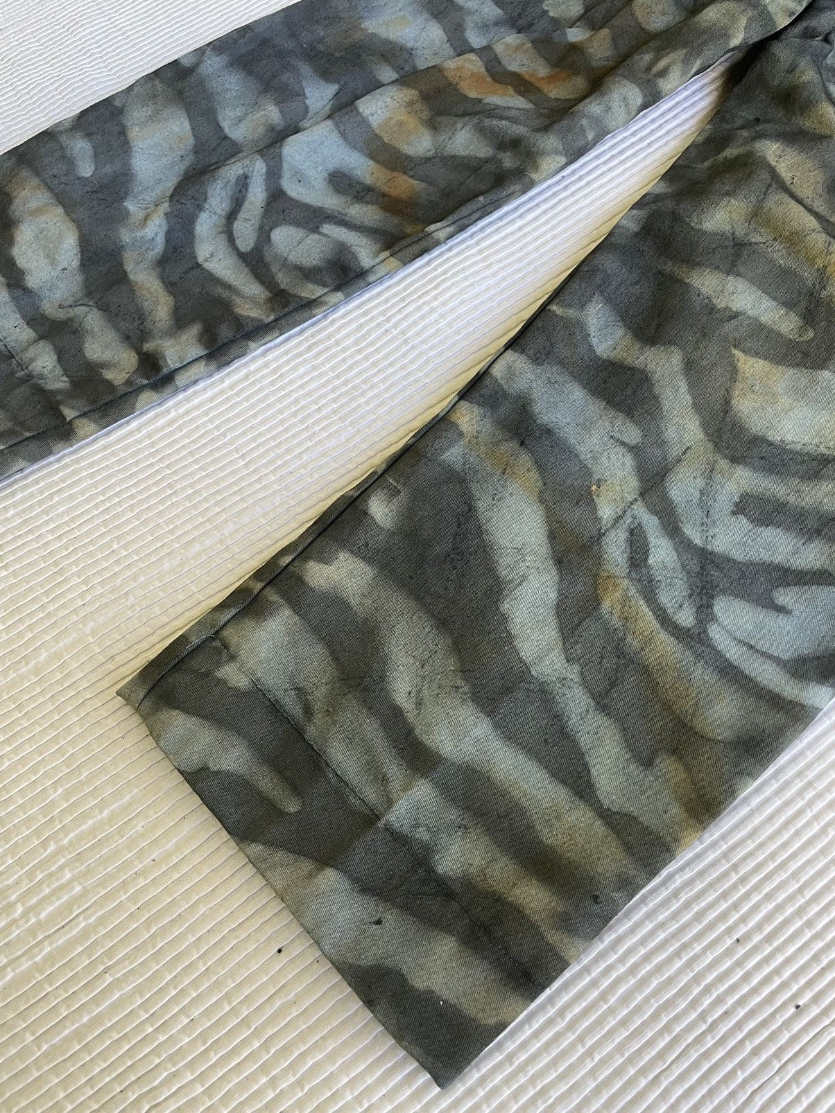 Handmade Rust Indigo Paint Grr Bb Hand Camo Tiger Stripe Pants Size US 33 - 14 Thumbnail