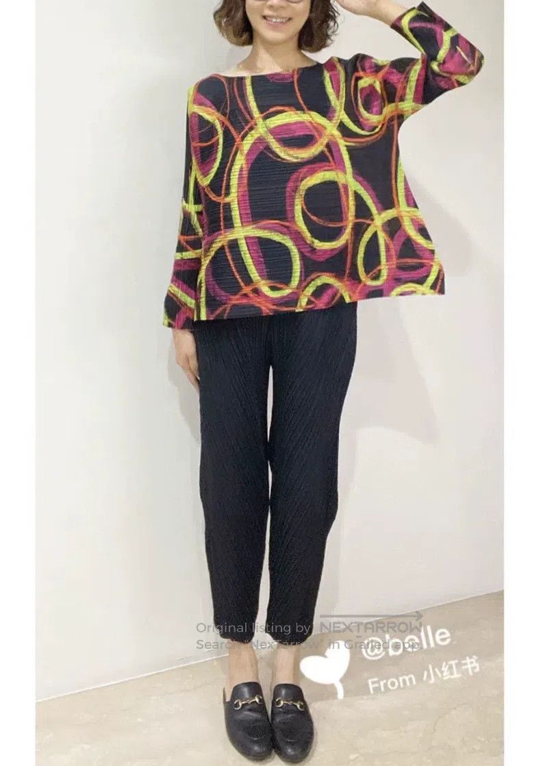 Issey Miyake Issey Miyake Firework Spring Long Sleeve Top Size L / US 10 / IT 46 - 1 Thumbnail