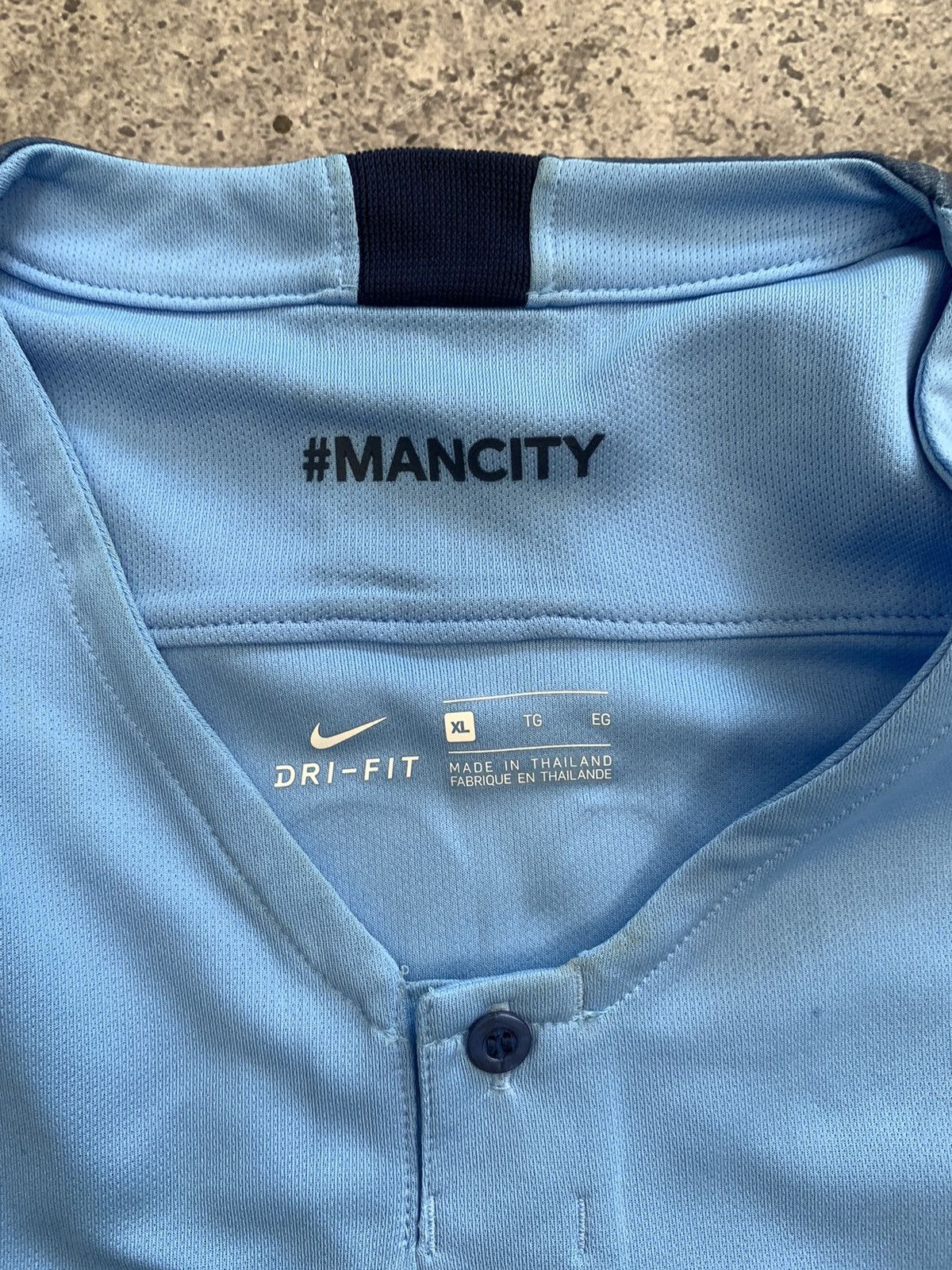 Nike × Vintage Vintage Nike Manchester City Kun Aguero 2018 blockcore Size US XL / EU 56 / 4 - 12 Thumbnail