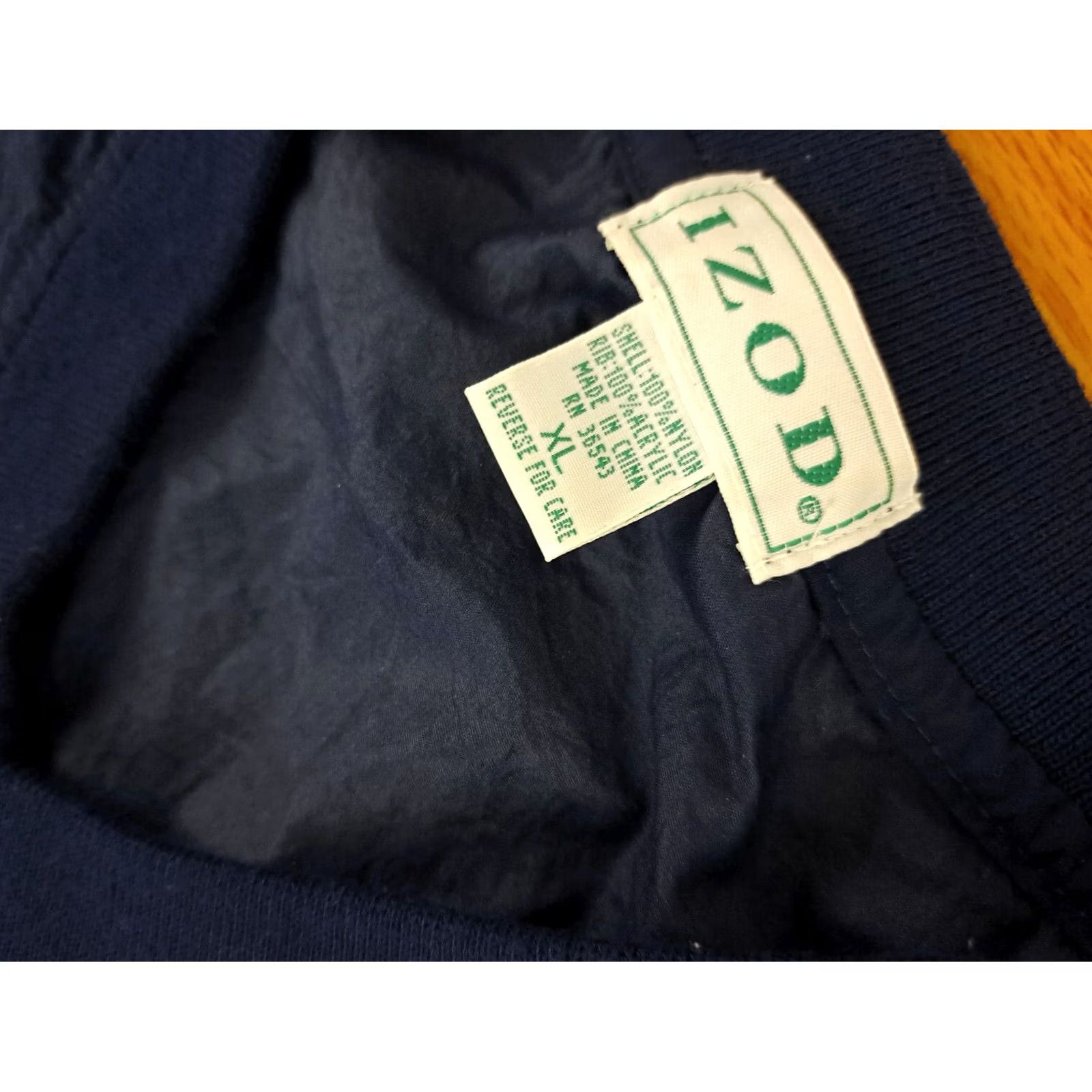Izod Izod Golf Windbreaker Jacket Nylon Blue XL Adult Size US XL / EU 56 / 4 - 4 Thumbnail