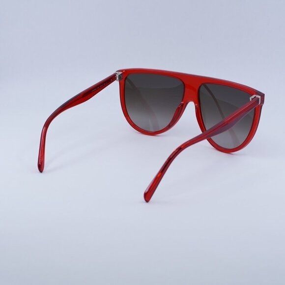 Celine New Celine CL40006I 66K Sunglasses - Red Frame, Grey Lenses Size ONE SIZE - 5 Thumbnail