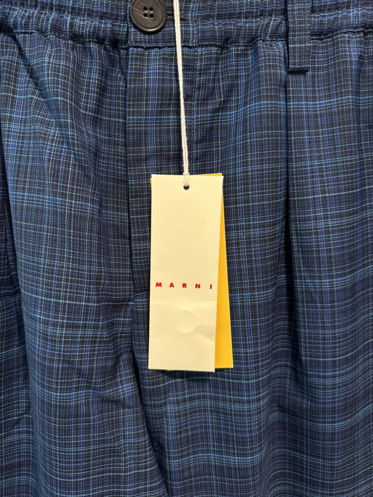 Marni WOOL PLAIN WEAVE TROUSERS - INK Size US 34 / EU 50 - 2 Thumbnail