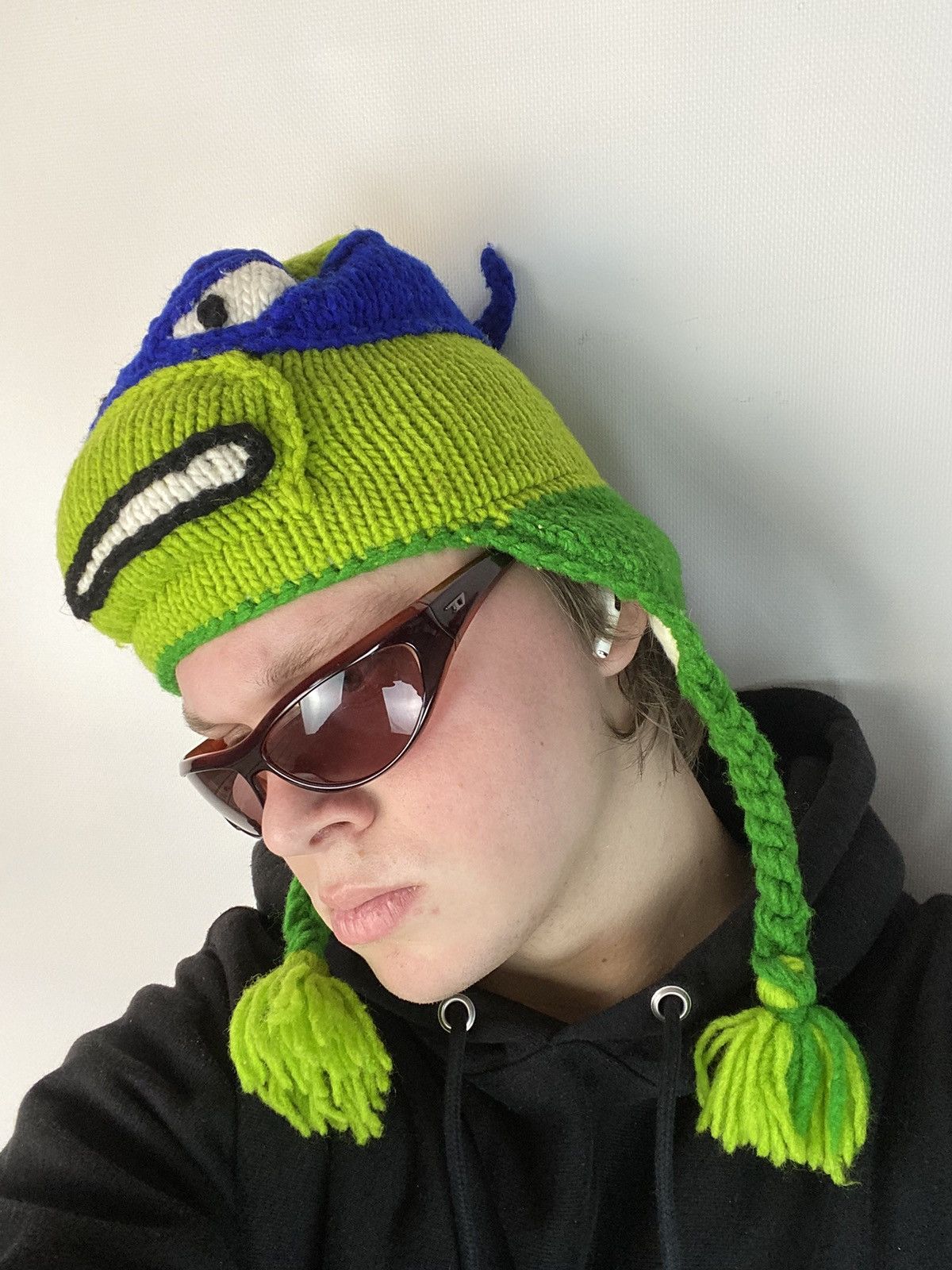 Vintage Teenage Mutant Ninja Turtles trapper hat Donatello adult Size ONE SIZE - 1 Thumbnail