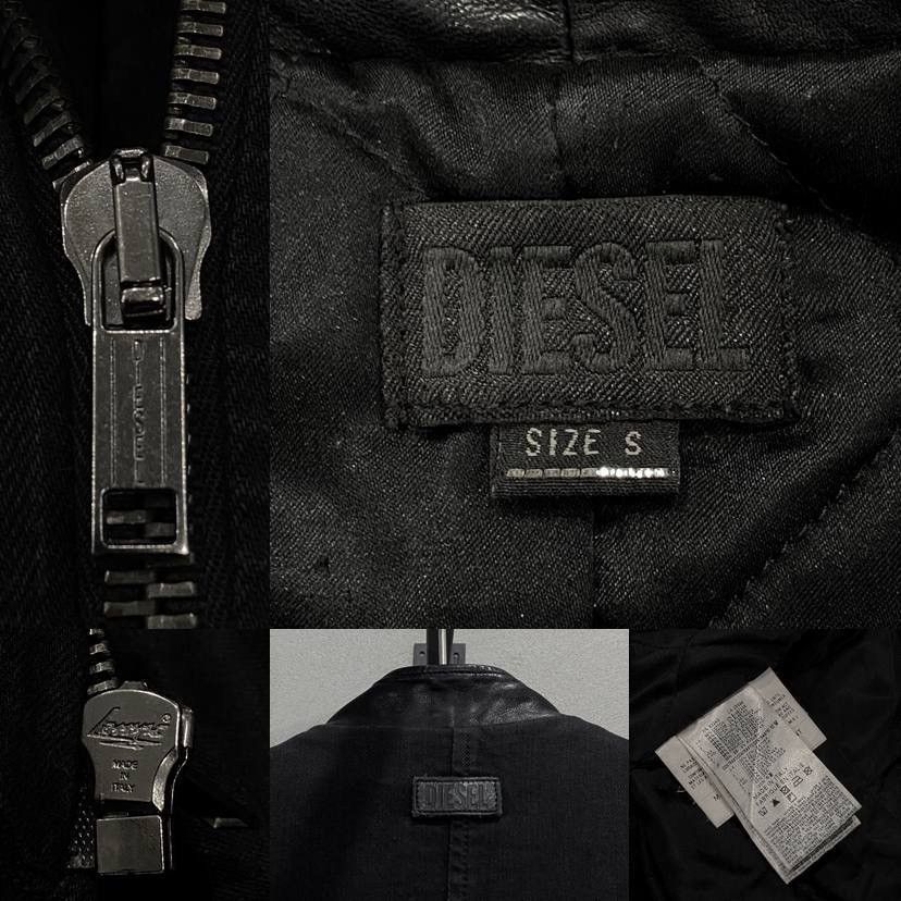 Diesel Diesel Leather & Denim Avangard Coat Size S / US 4 / IT 40 - 6 Thumbnail