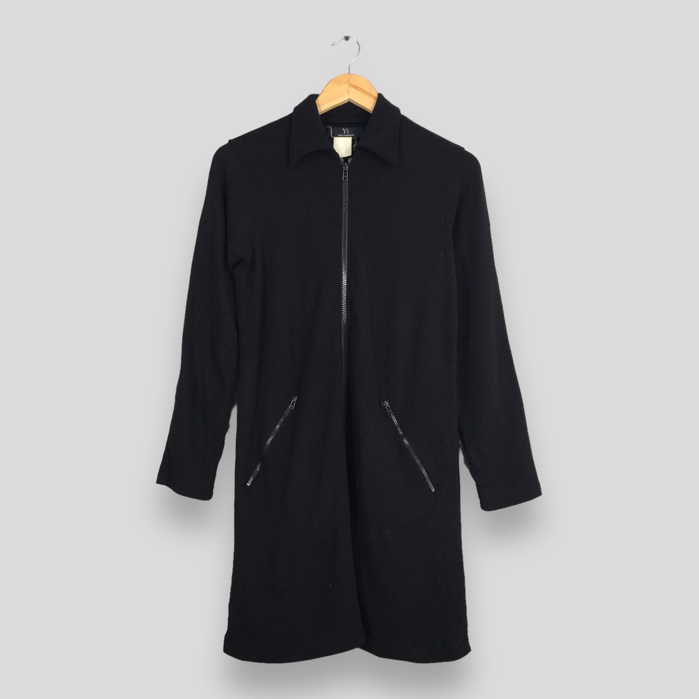 image of Vintage Ys Yohji Yamamoto Women Dress Coat Jacket Black Xs