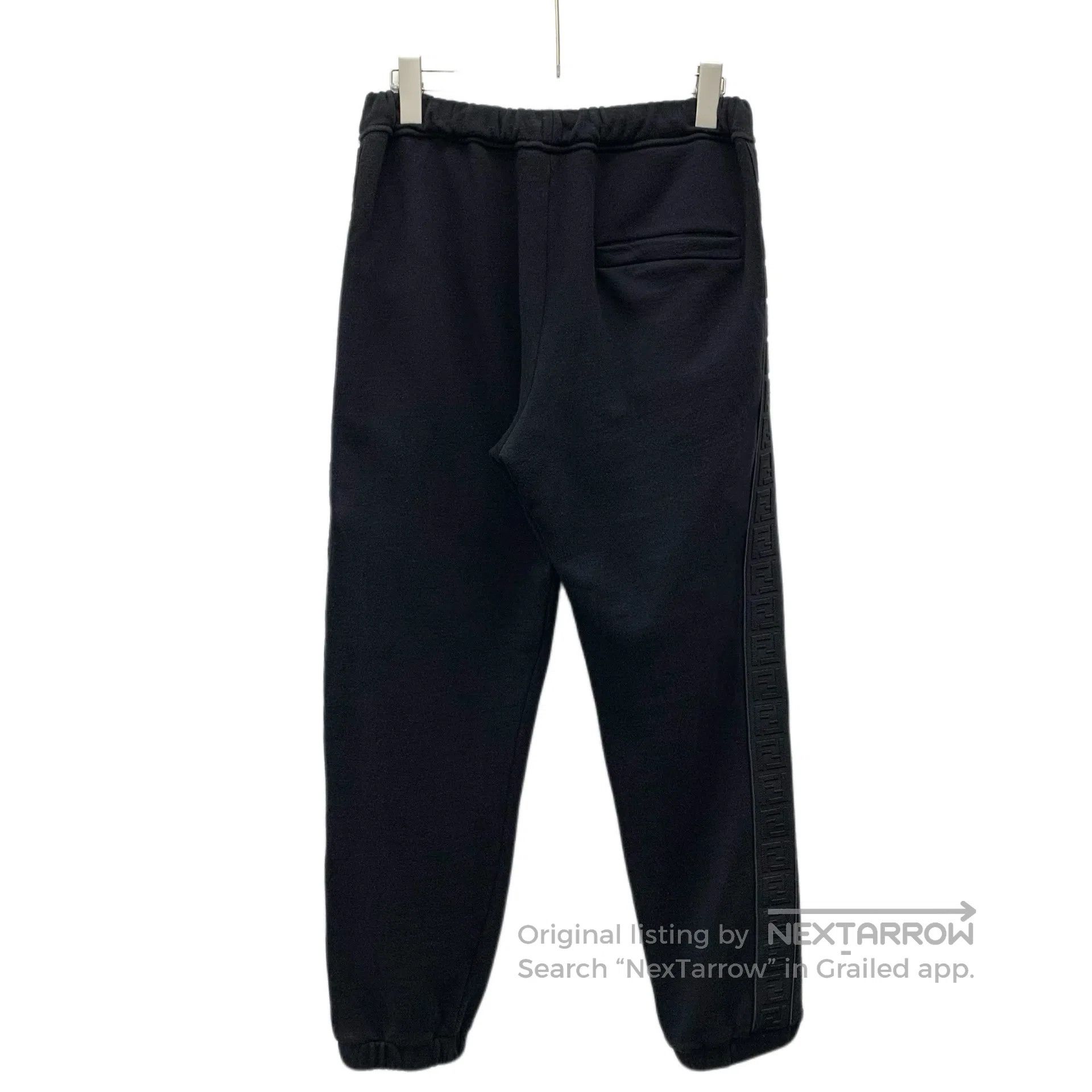Fendi FENDI Black cotton casual trousers| Size US 30 / EU 46 - 2 Thumbnail