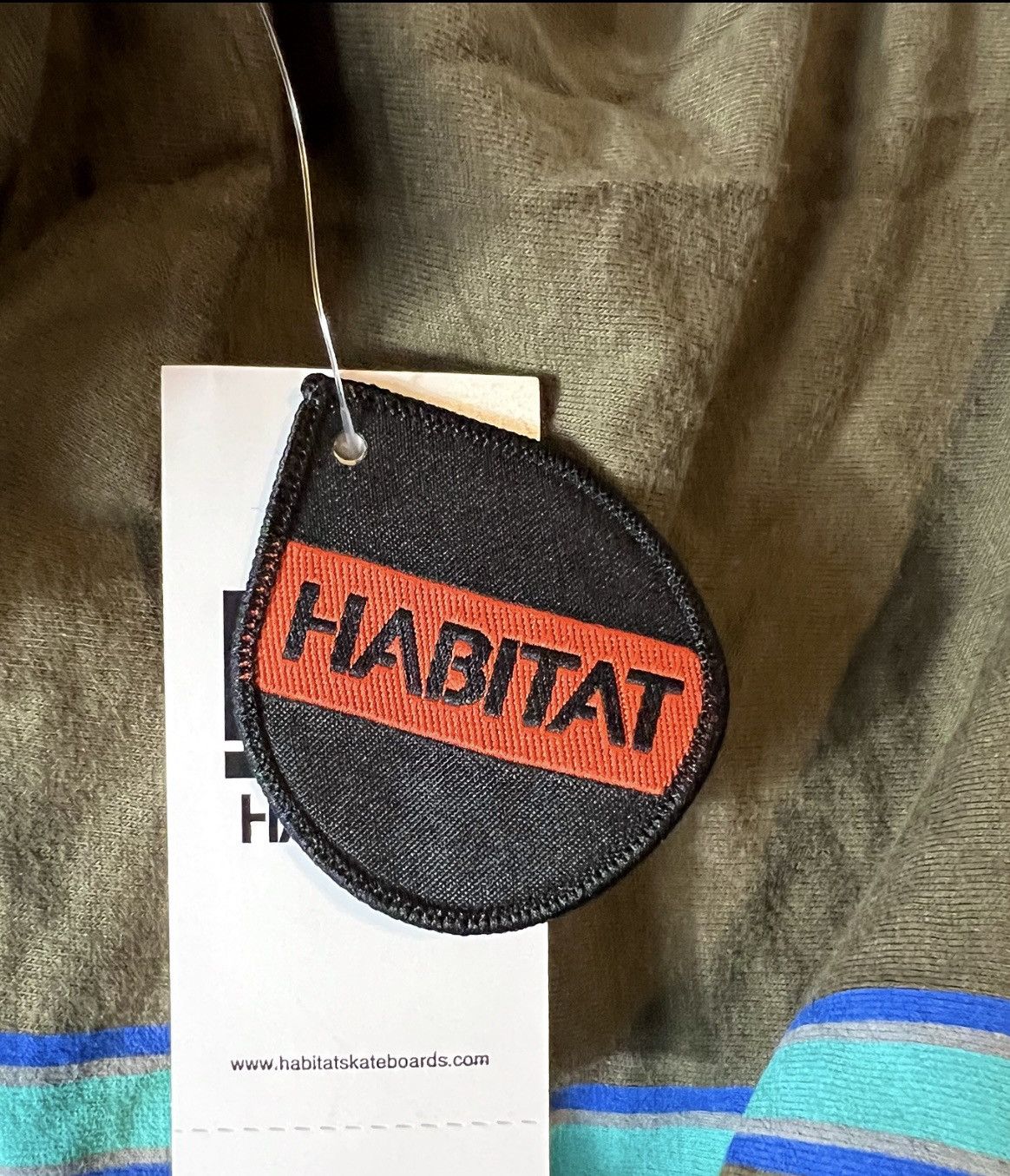 Designer Habitat Skateboards Men’s Pod Logo Military Green T- Shirt Size US M / EU 48-50 / 2 - 6 Thumbnail
