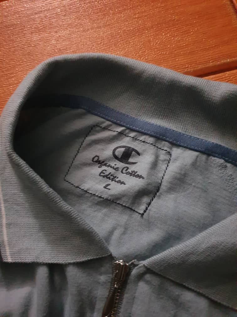 Champion Champion baby blue zipper longsleeve shirt Size S / US 4 / IT 40 - 2 Thumbnail